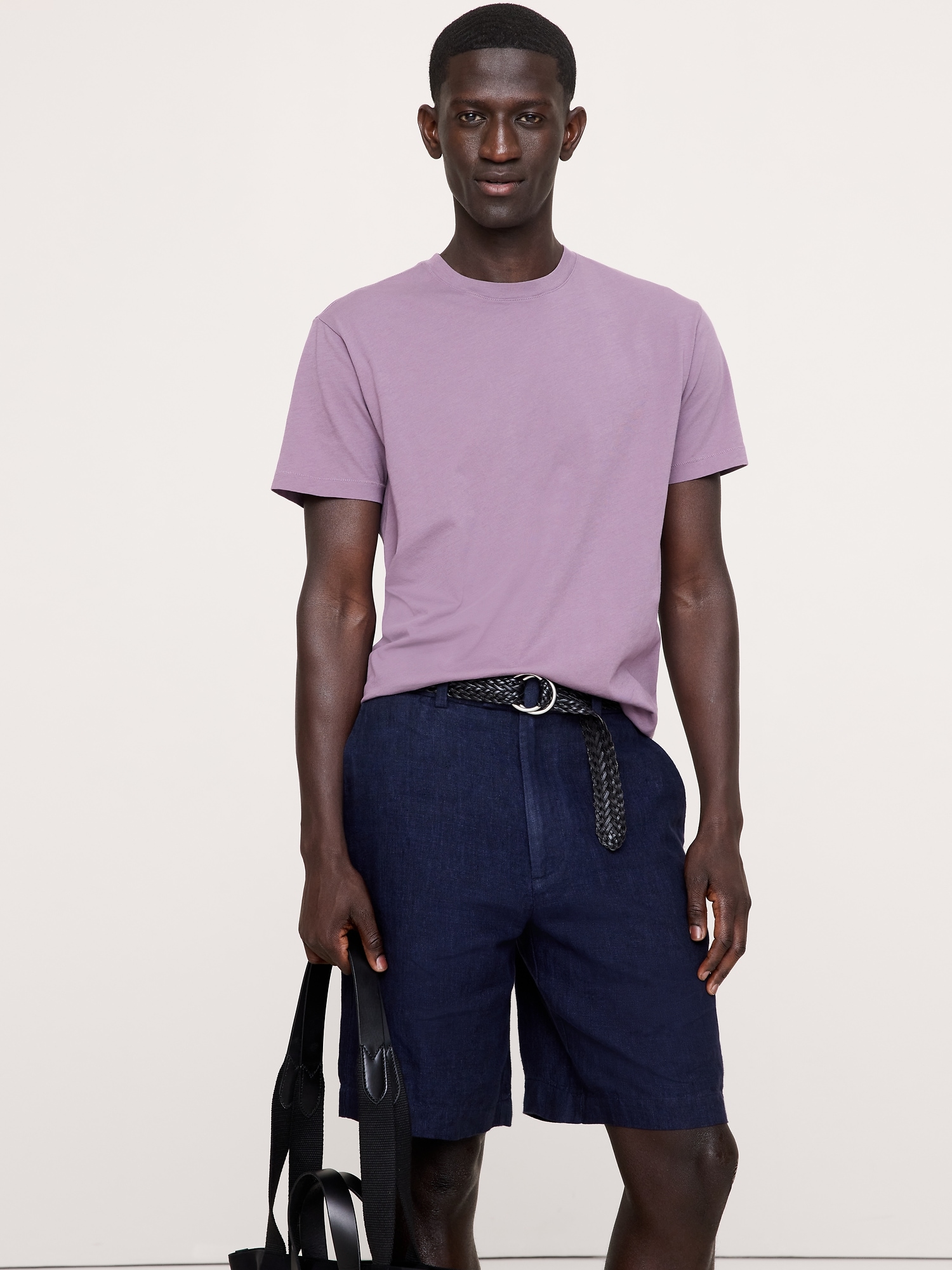 Image number 1 showing, Lightweight Cotton Crew-Neck T-Shirt