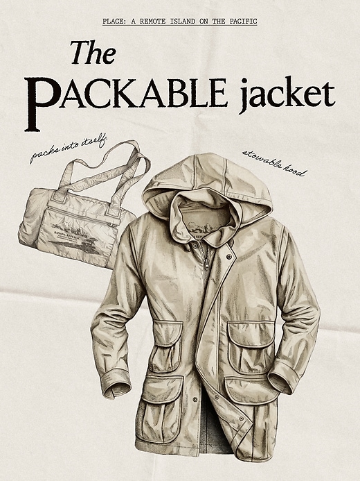Archive Reissue Packable Jacket | Banana Republic