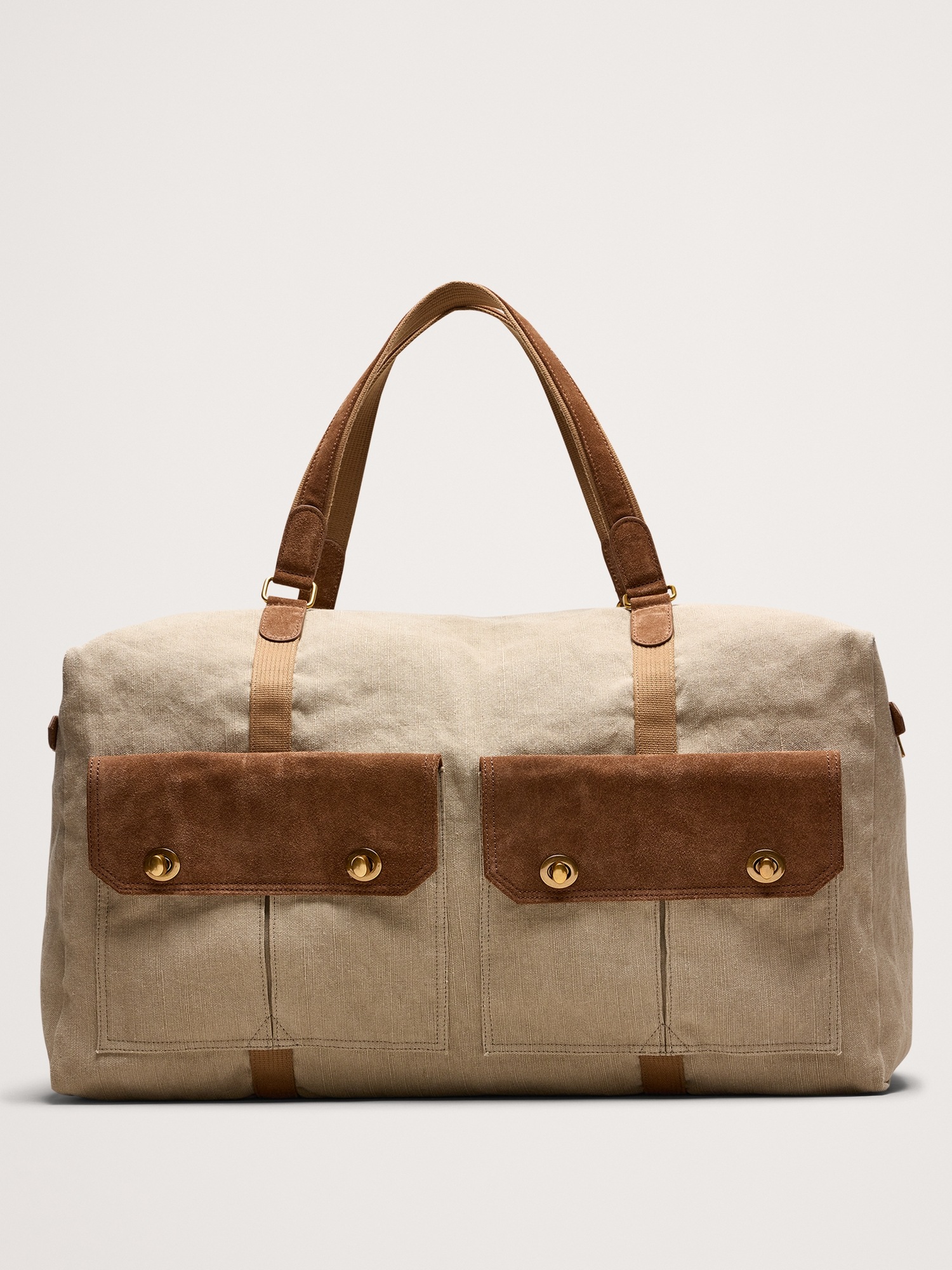 Мужская сумка Banana Republic Archive Reissue Oversized Duffel, цвет: Хаки бежевый — фото 2