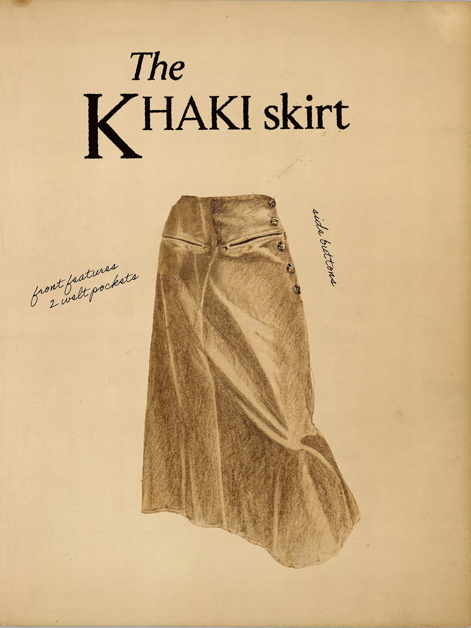 Image number 4 showing, Archive Reissue Khaki Midi Skirt