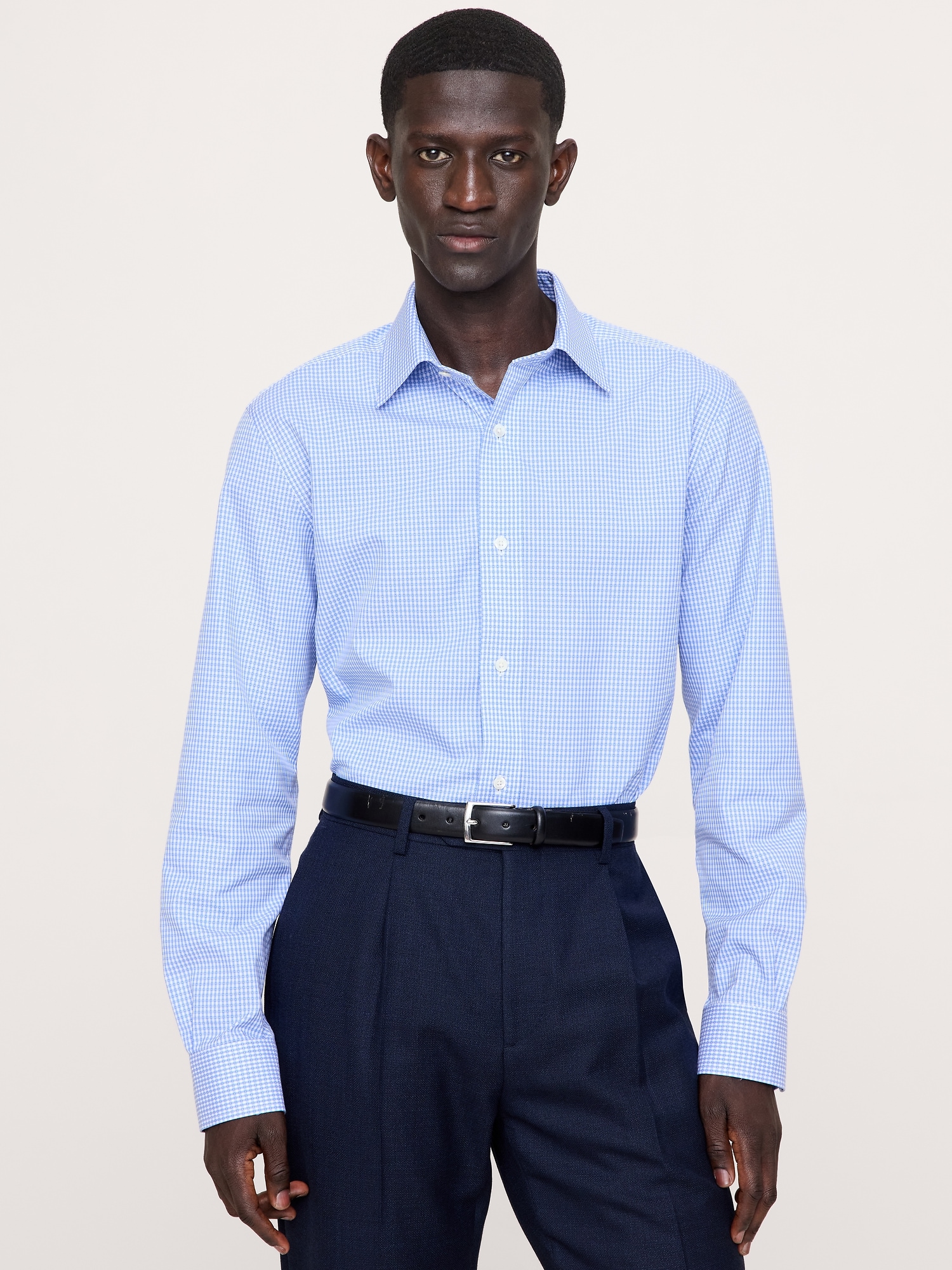 Image number 1 showing, Standard-Fit Wrinkle-Resistant Dress Shirt