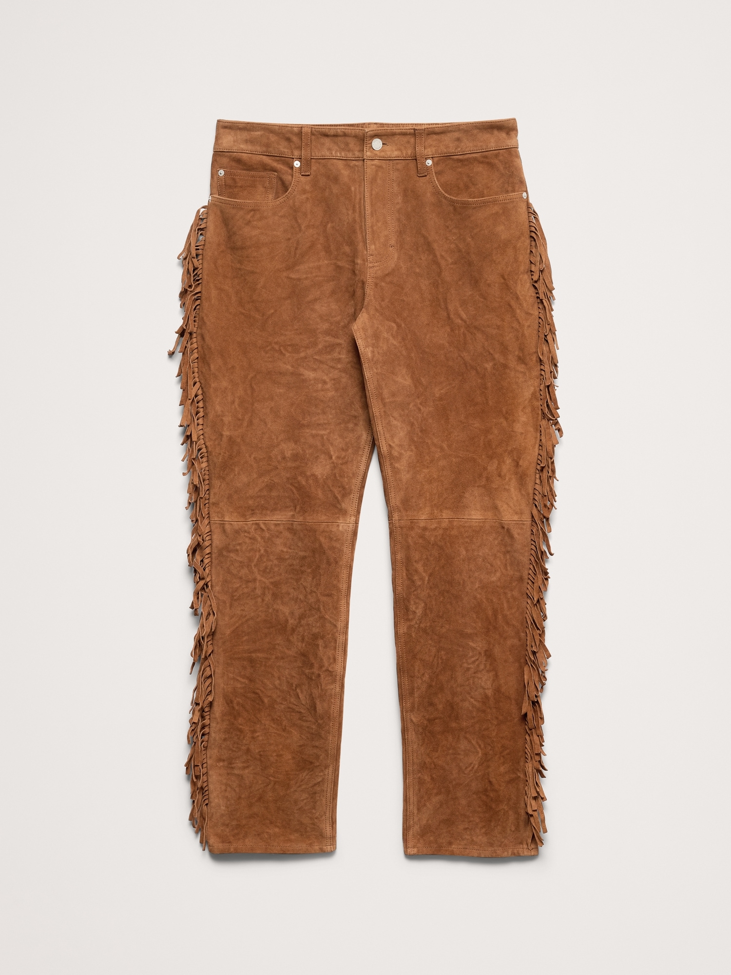 Image number 5 showing, Heritage Straight-Leg Fringe Suede Pant