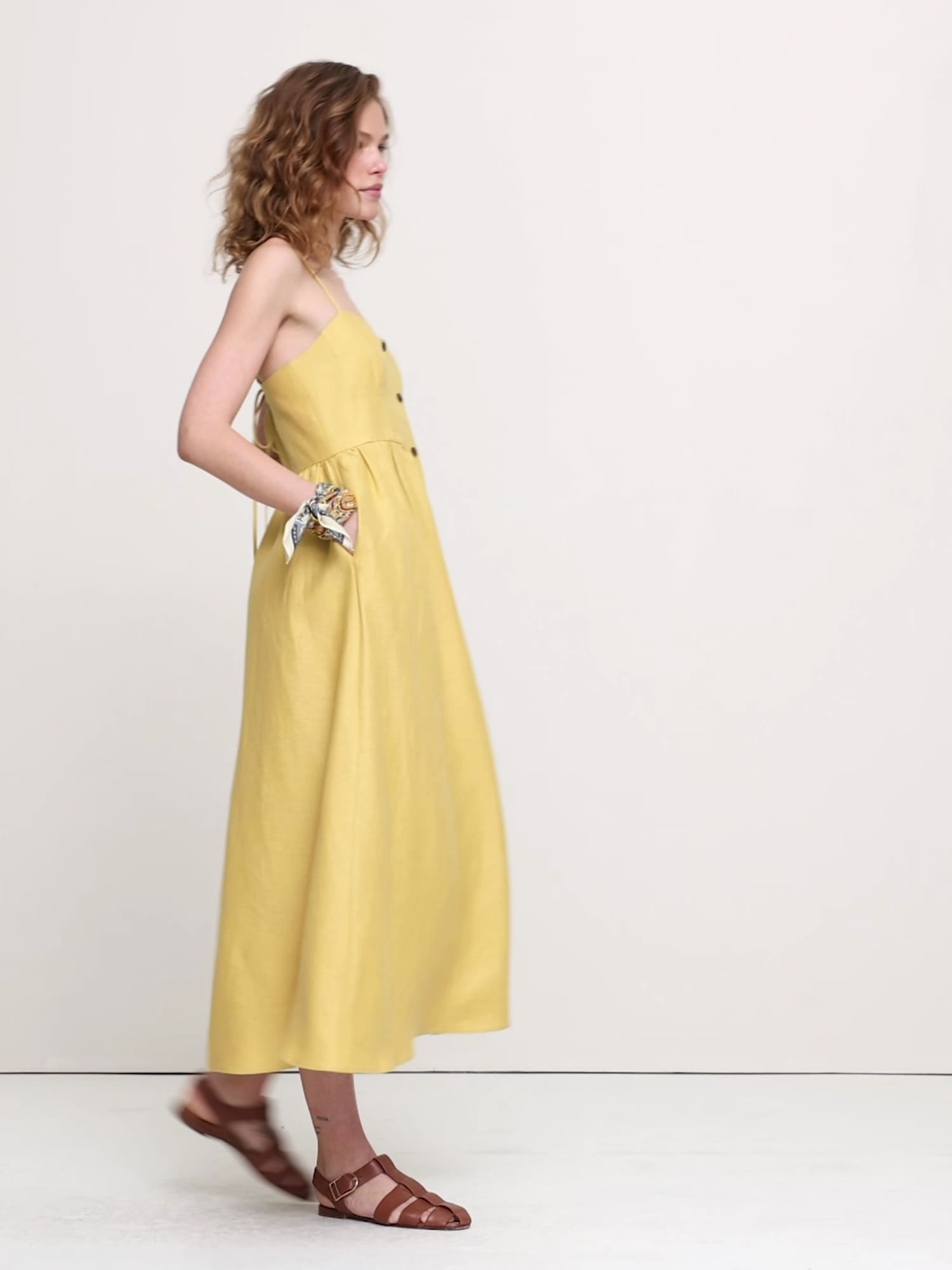 banana republic mustard yellow dress Banana Republic Belted Mustard Ponte Dress + Leopard
