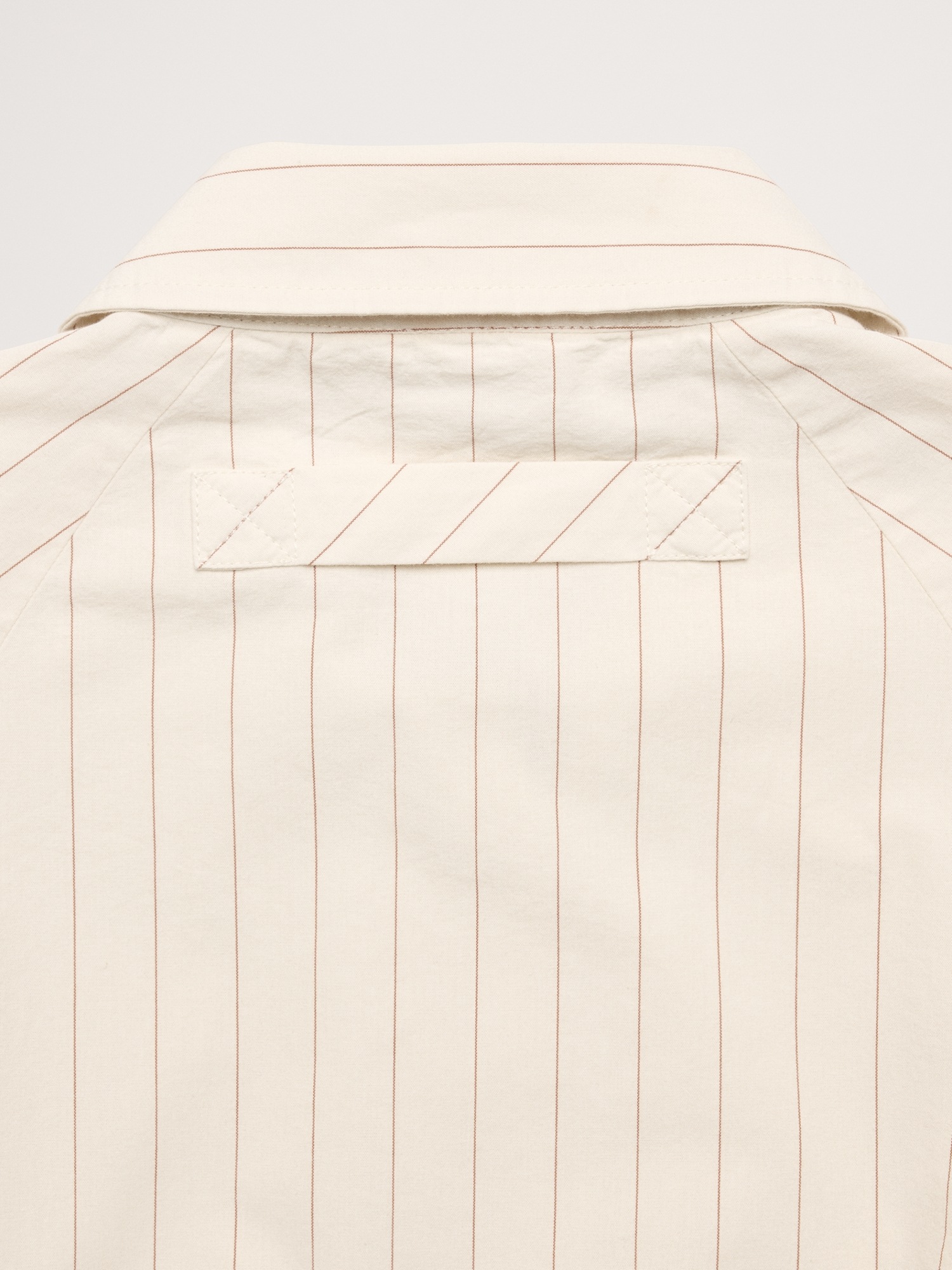 Женская куртка Banana Republic Cotton Poplin Bomber, цвет: Оранжевый полосатый — фото 4