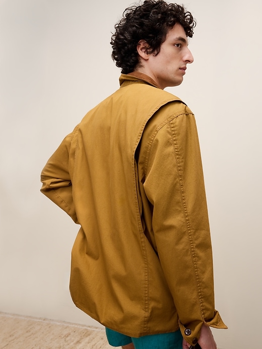 Archive Reissue Walking Jacket with Suede Collar | Banana Republic