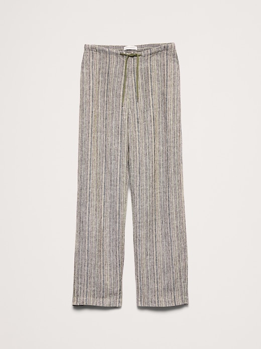 Relaxed Striped Linen Beach Pant | Banana Republic