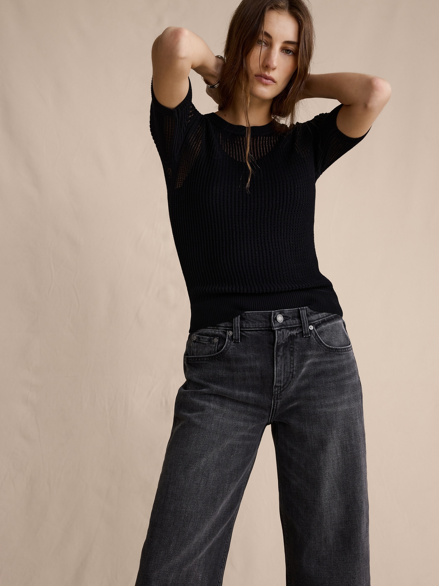 Image number 4 showing, Mid-Rise 90s Loose Crop Jean
