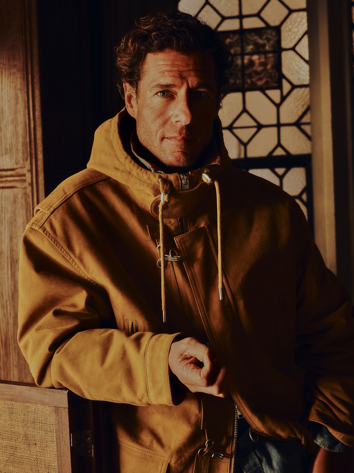 Image number 1 showing, Archive Reissue Fireman's Jacket in Nubuck Leather