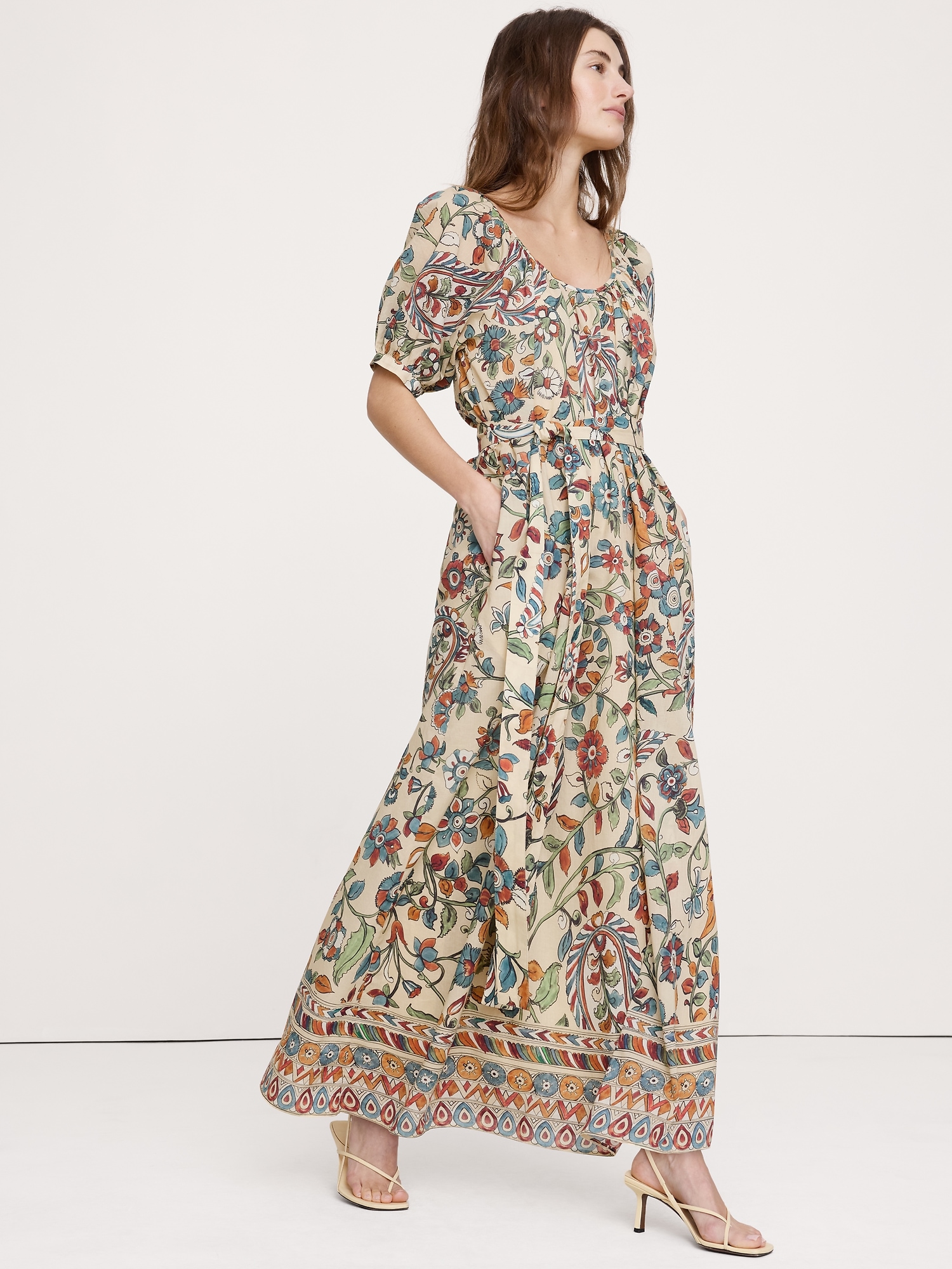 Lightweight Cotton Scoop-Neck Maxi Dress from Banana Republic - $180