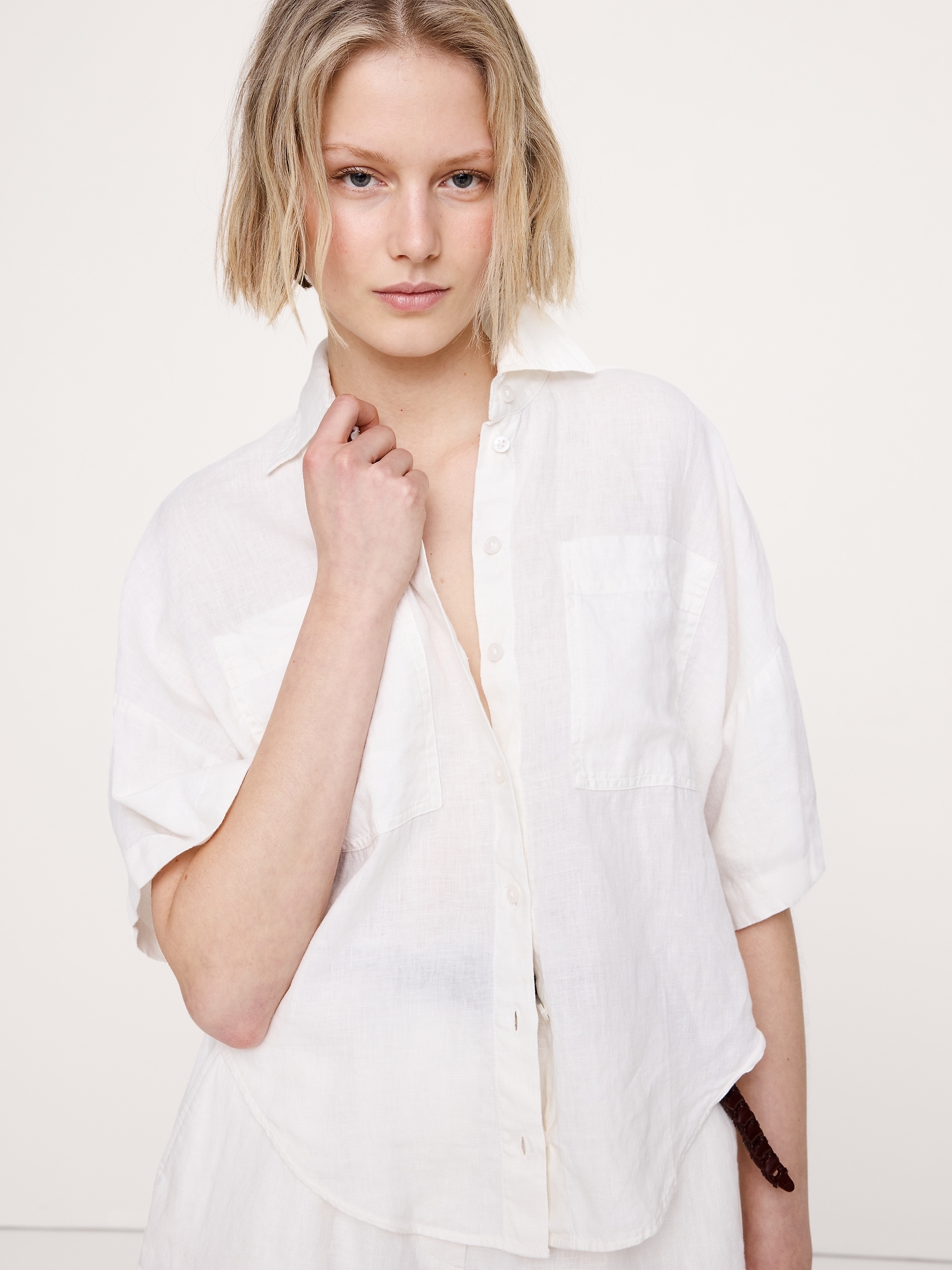 Image number 8 showing, Linen Short-Sleeve Shirt