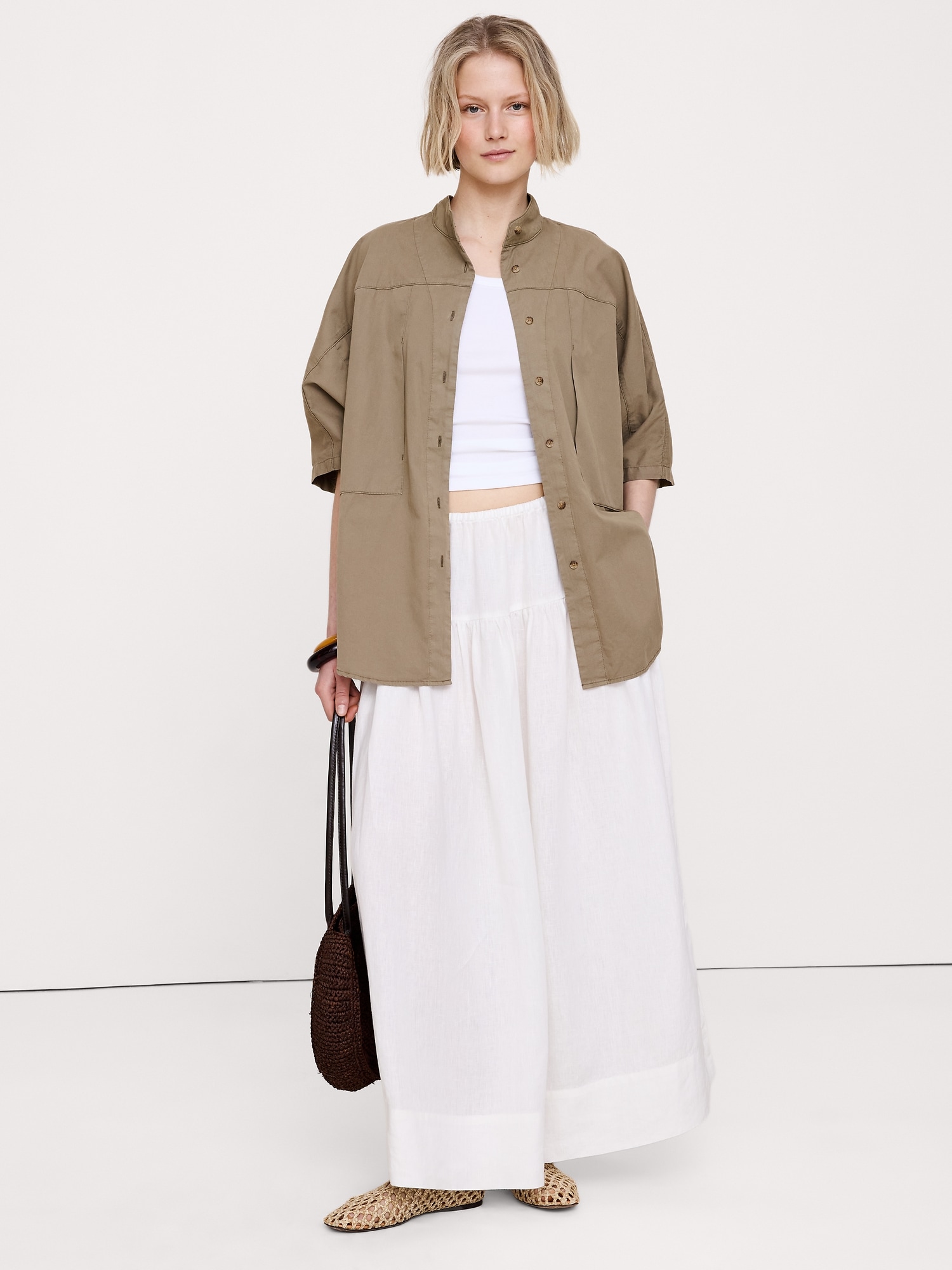 Image number 1 showing, Cotton Twill Utility Tunic