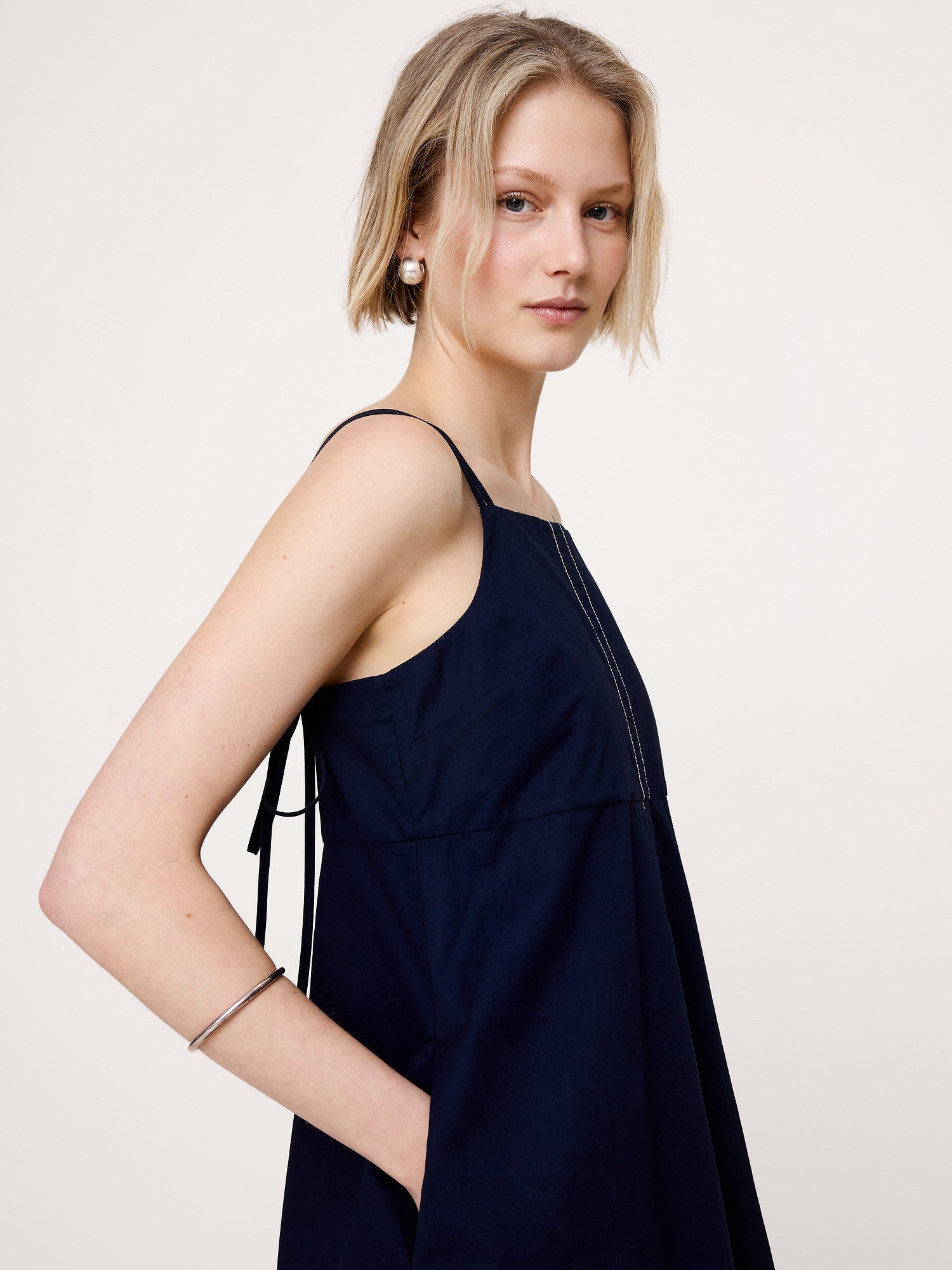 Image number 4 showing, Cotton Twill Mini Dress