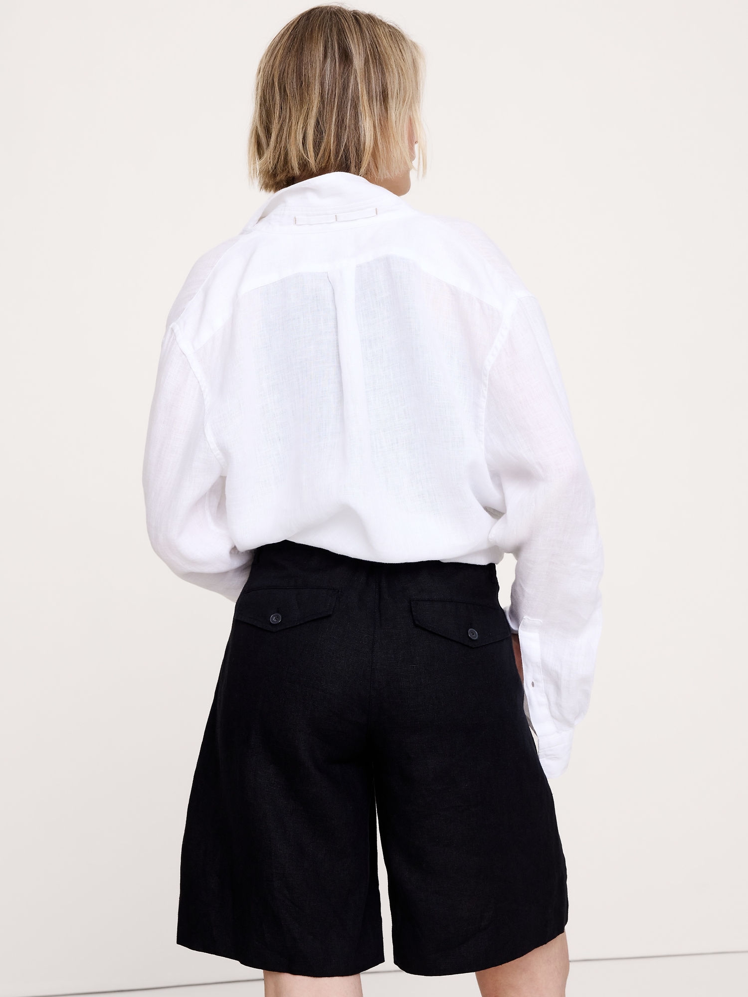 Image number 3 showing, The Everyday Bermuda Short in Linen