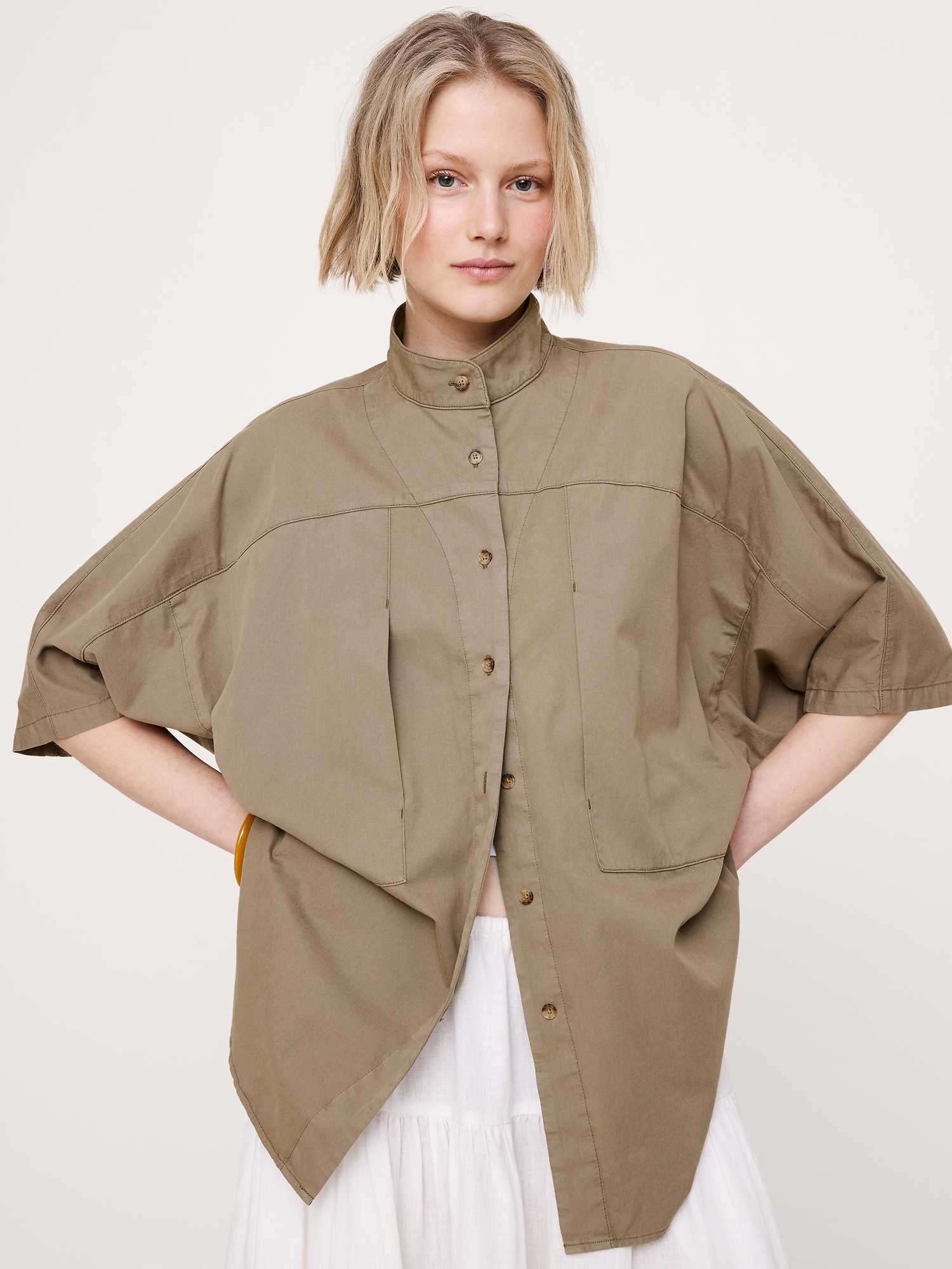 Image number 6 showing, Cotton Twill Utility Tunic