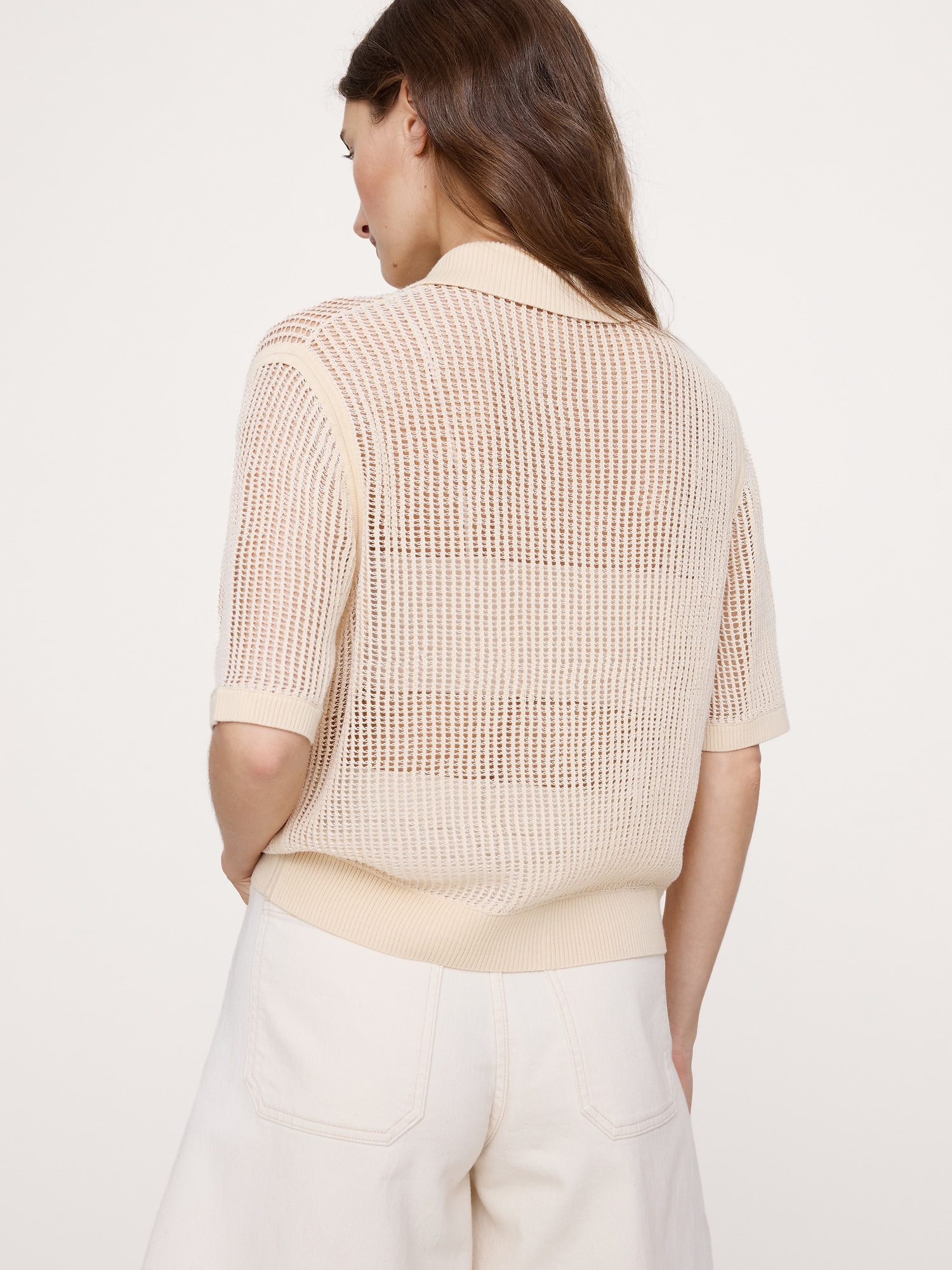 Image number 2 showing, Mesh Polo Cardigan
