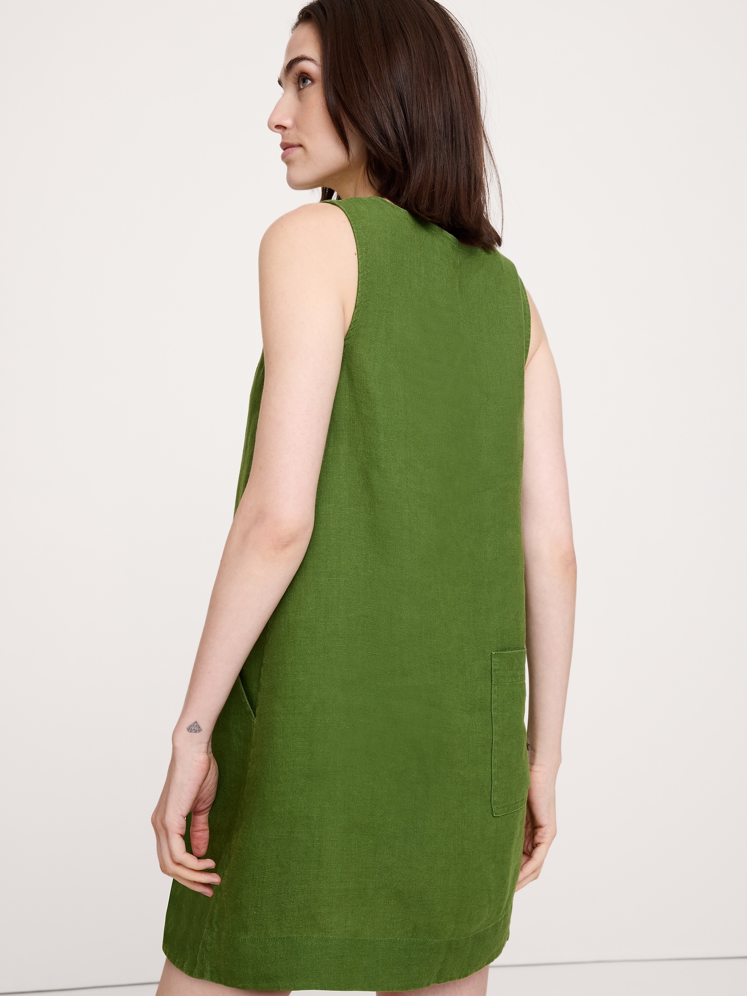 Image number 4 showing, Linen Shift Dress