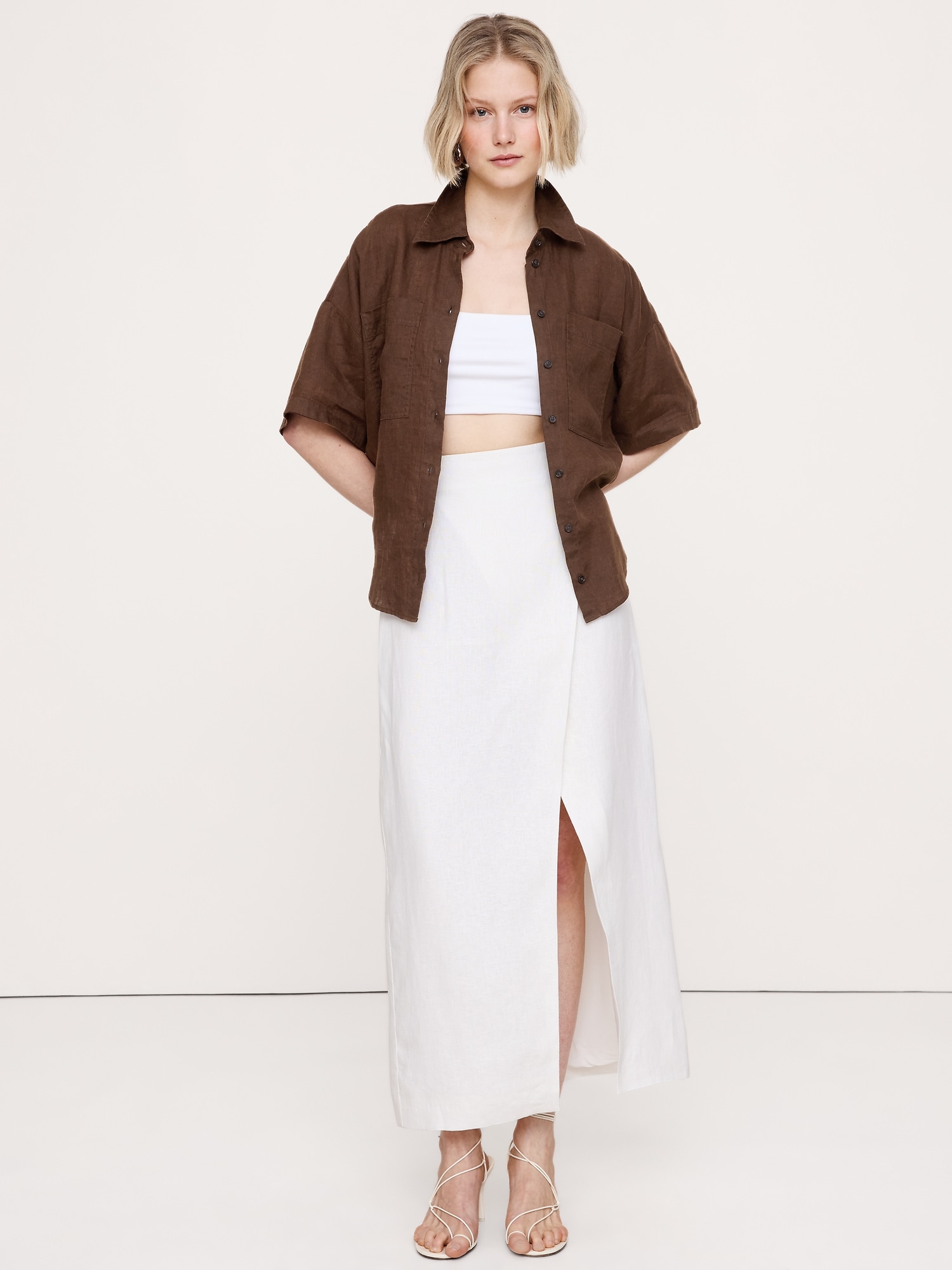 Image number 5 showing, Linen Short-Sleeve Shirt