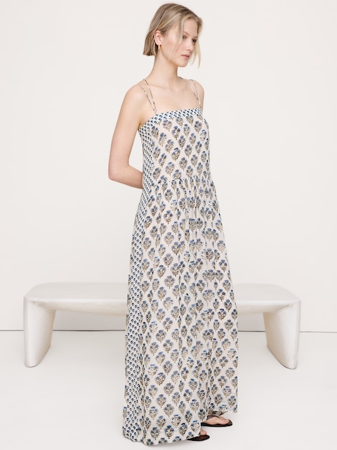 Georgette Strappy Maxi Dress