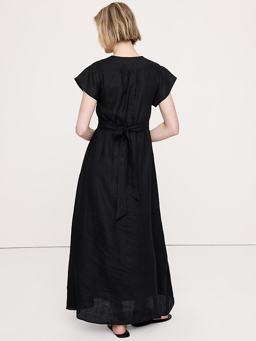 Linen Side-Tie Maxi Dress | Banana Republic Linen Side-Tie Maxi Dress | Banana Republic