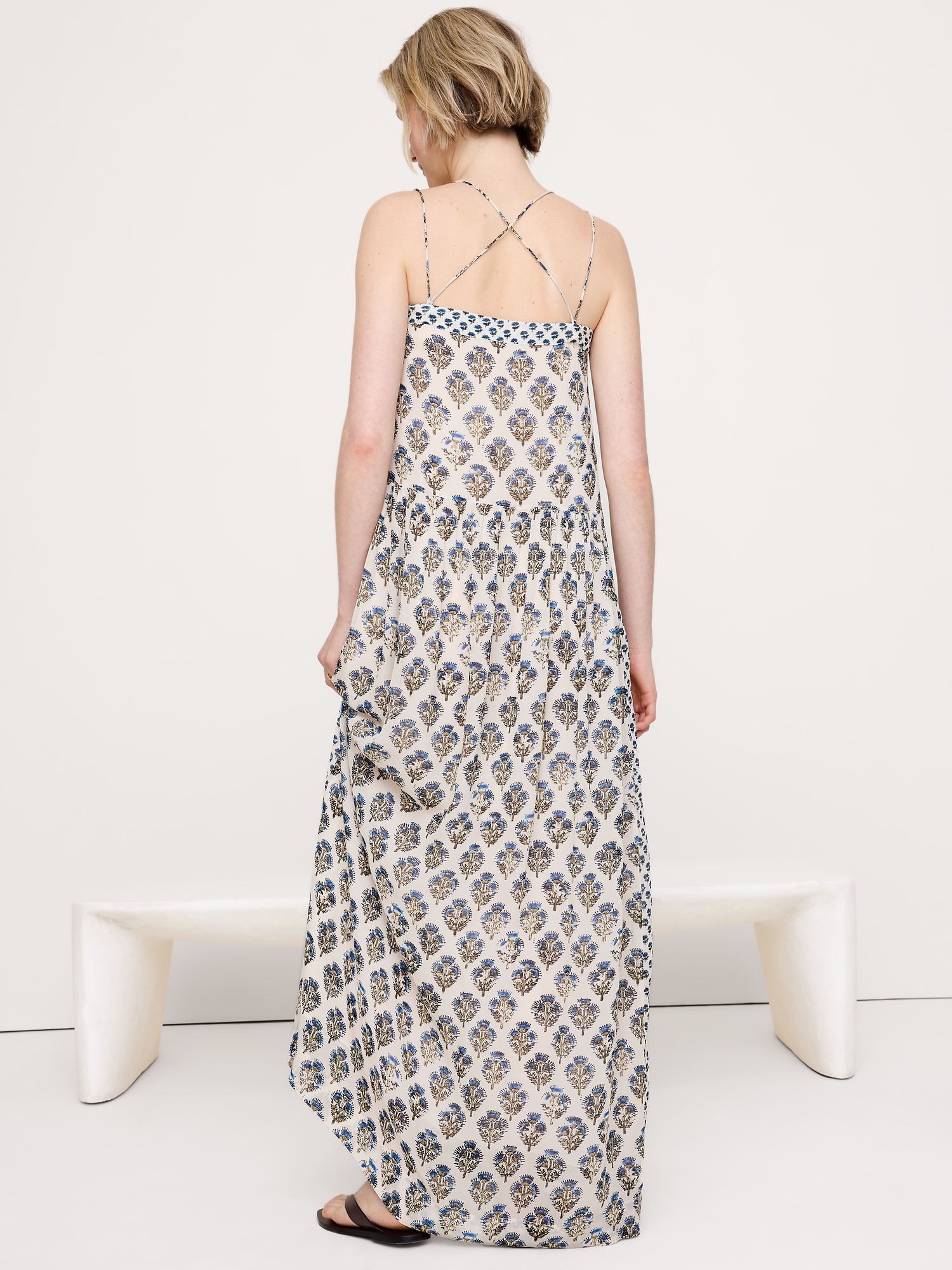 Image number 5 showing, Georgette Strappy Maxi Dress