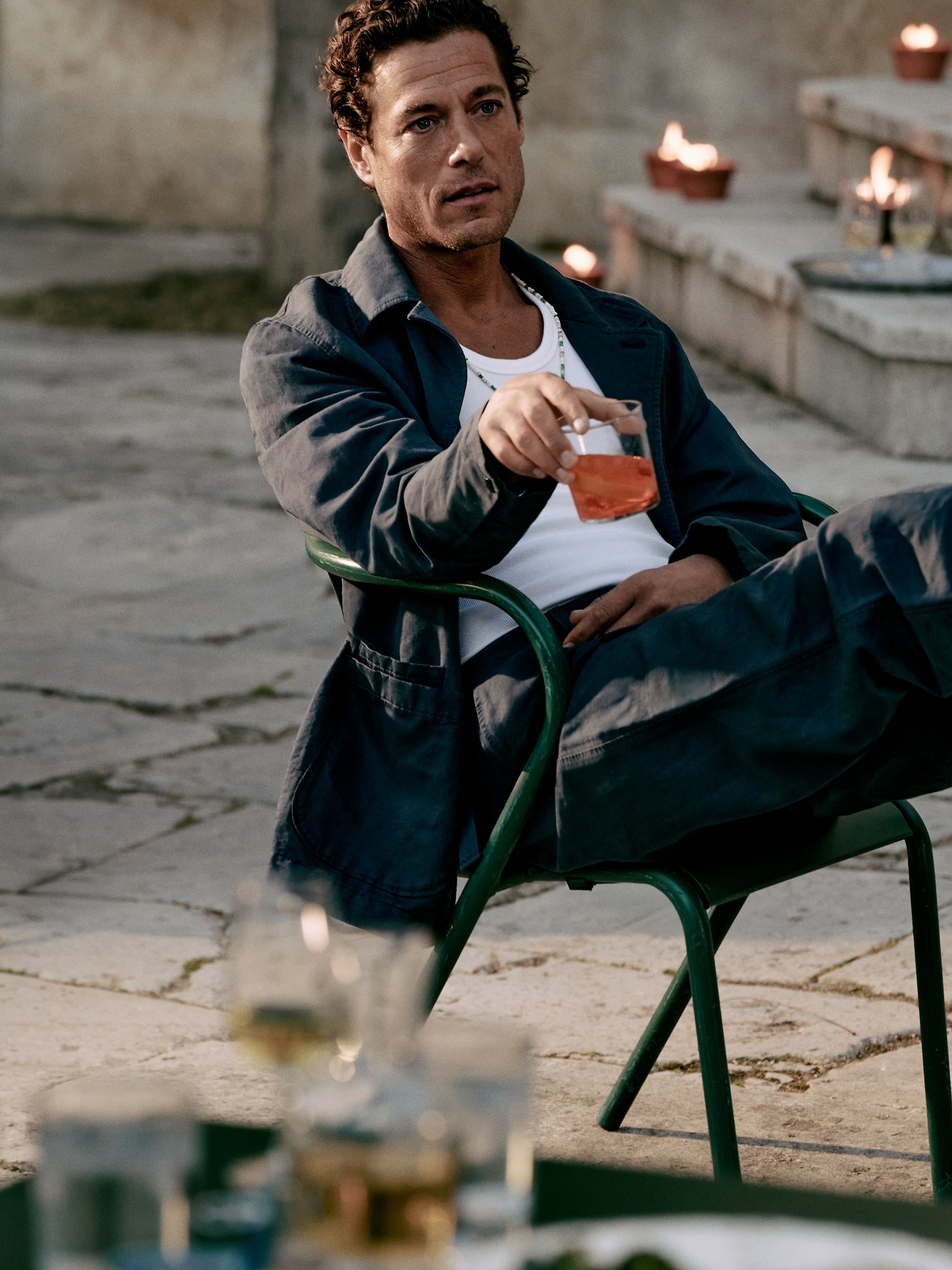 Image number 5 showing, Italian Linen-Cotton Shirt Jacket