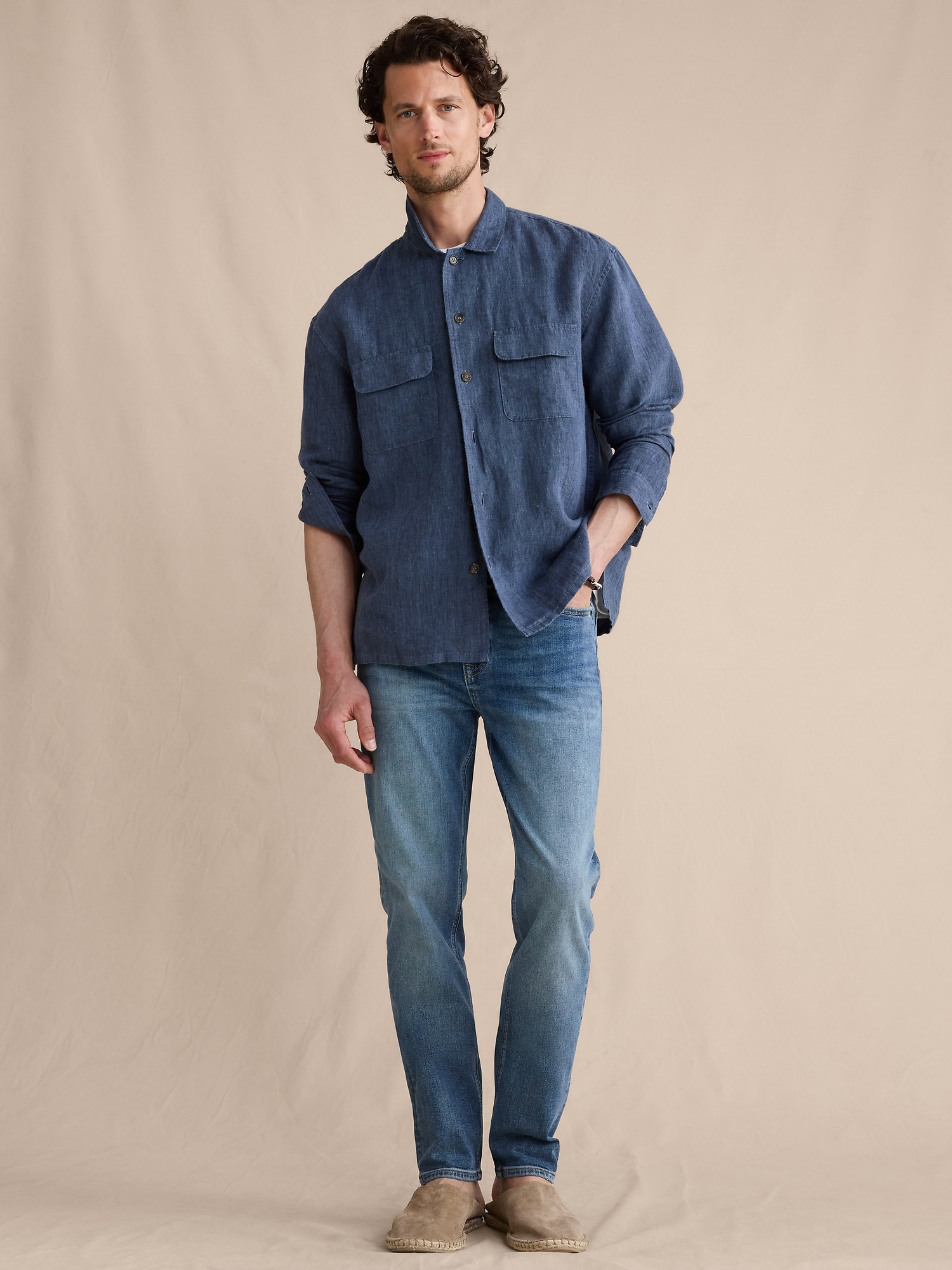 Slim Luxe Traveler Jean | Banana Republic