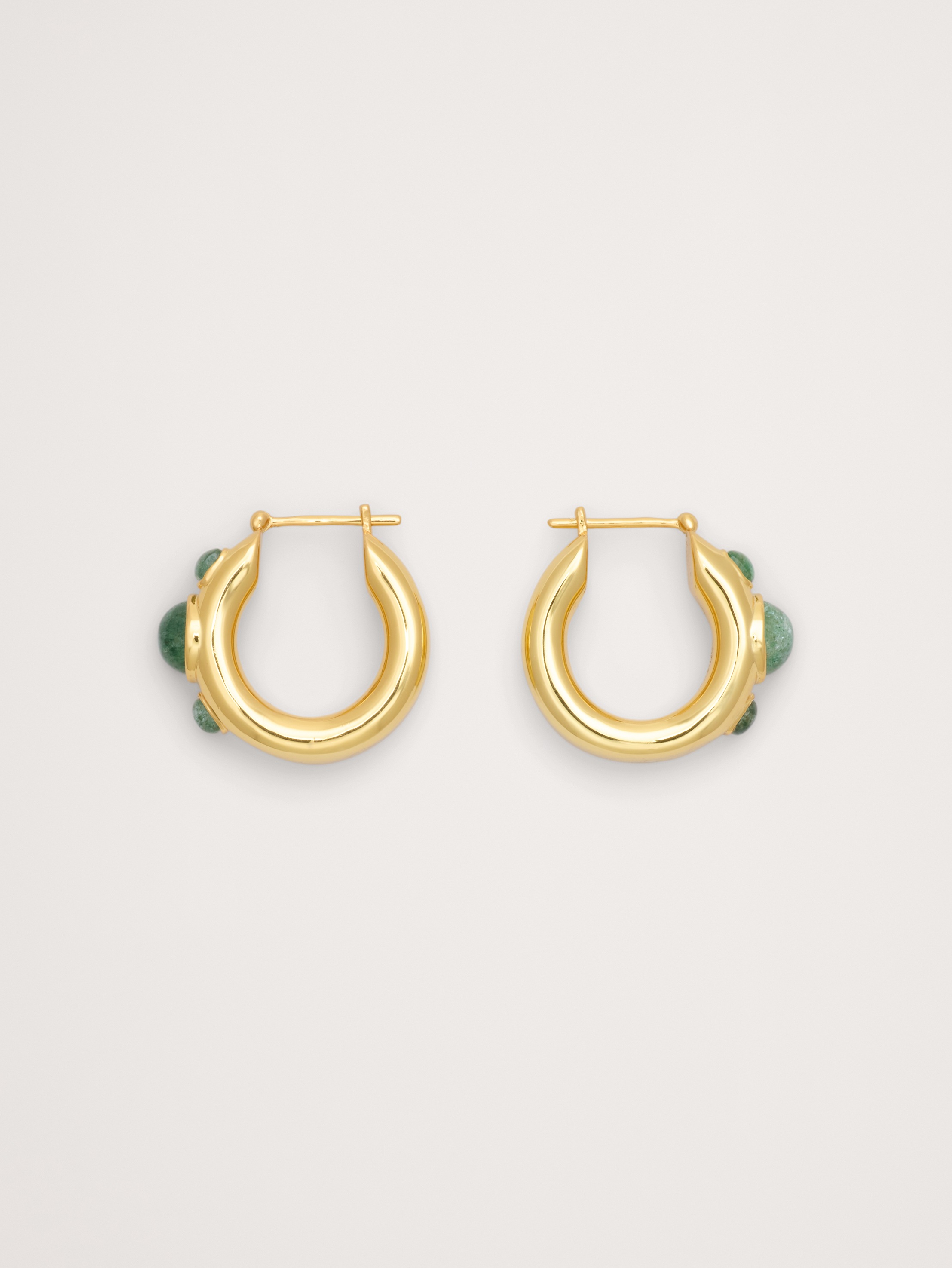 Stone Studded Hoops