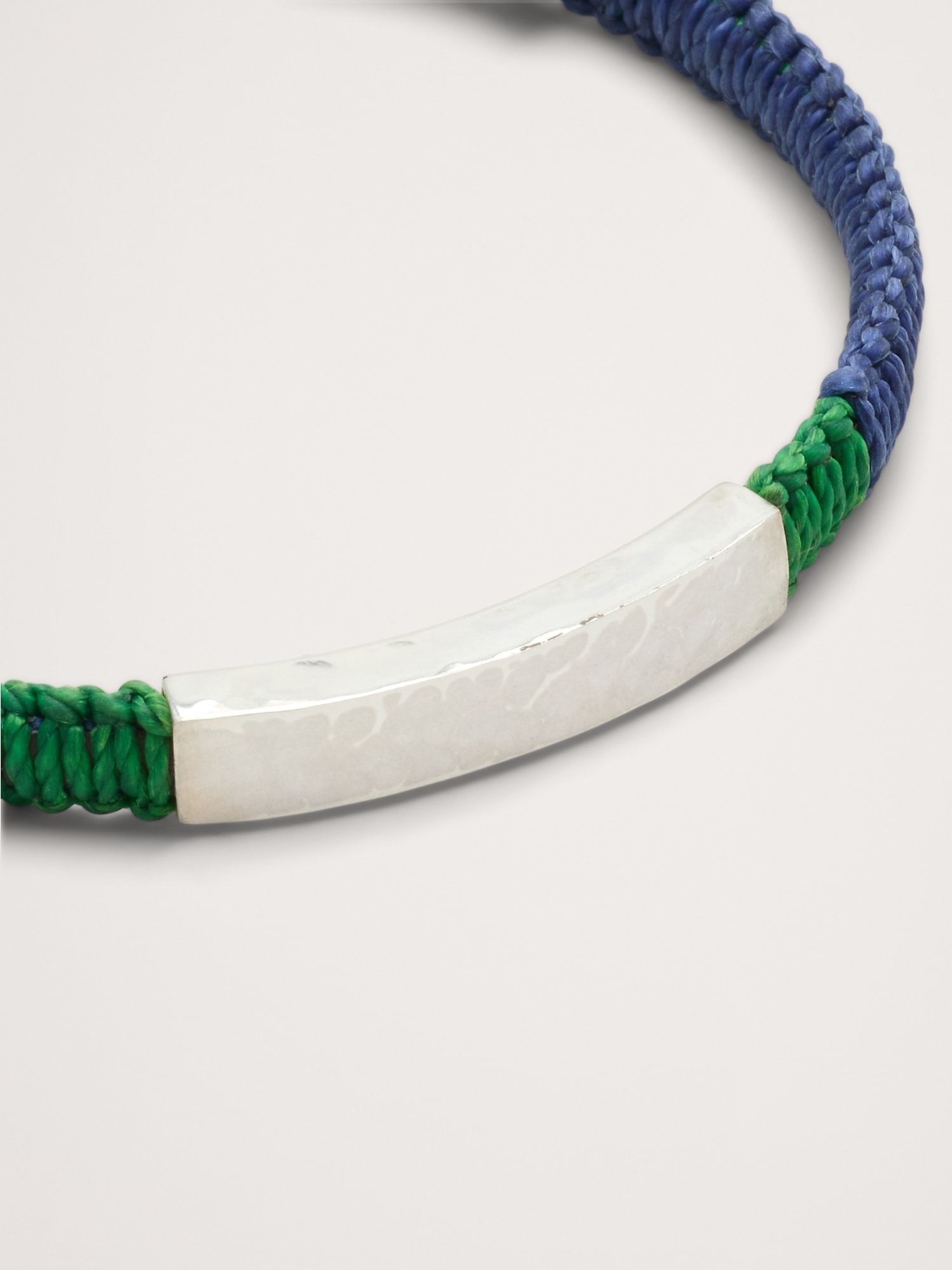 Image number 2 showing, Macrame Hammered ID Bracelet By Caputo & Co