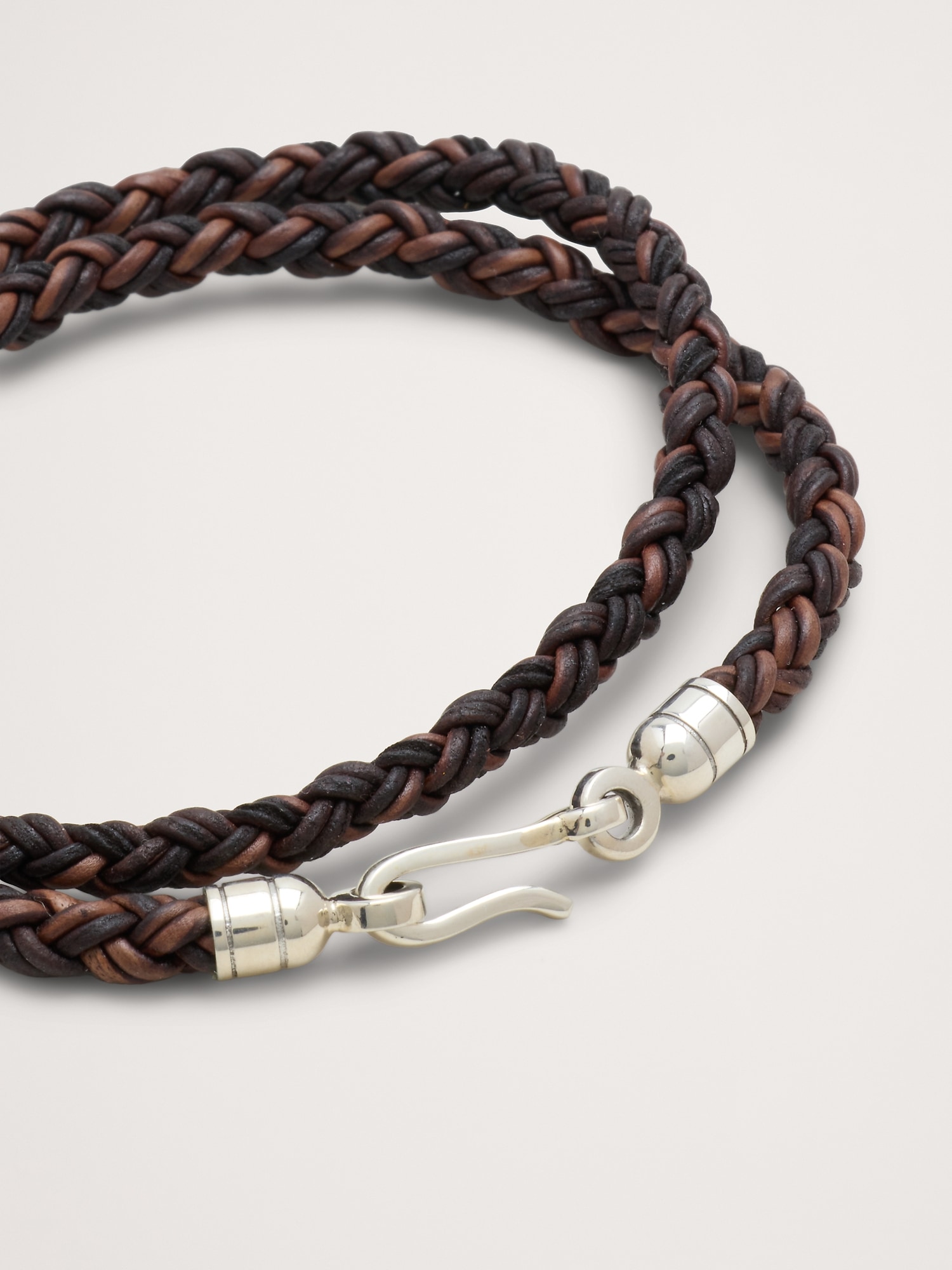 Image number 2 showing, Round Braid Leather Balinese Bracelet By Caputo & Co