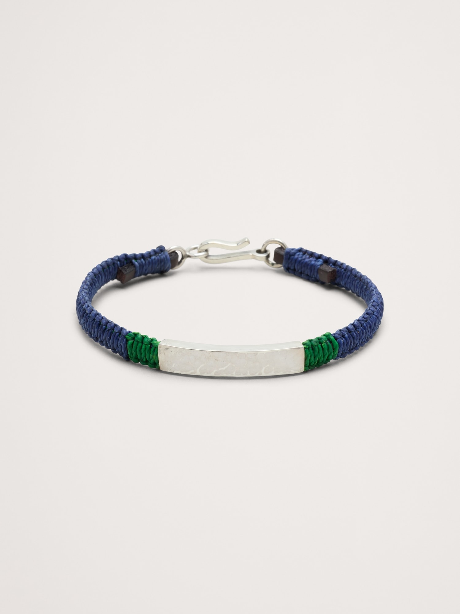 Image number 1 showing, Macrame Hammered ID Bracelet By Caputo & Co