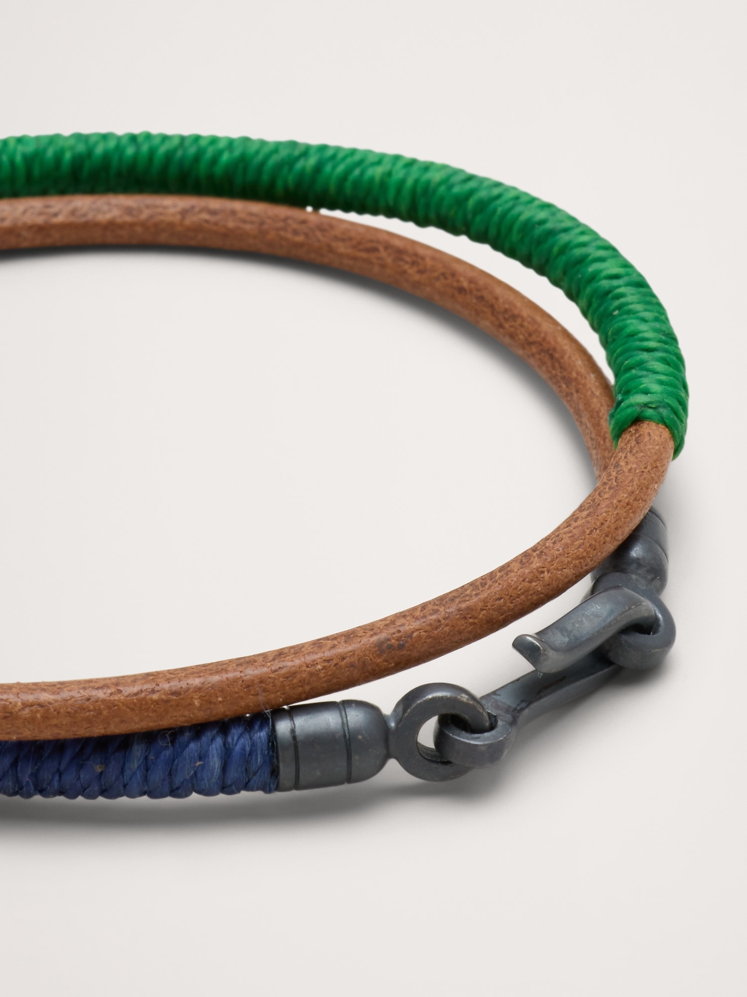 Image number 2 showing, Color-Blocked Leather Double Wrap Bracelet By Caputo & Co