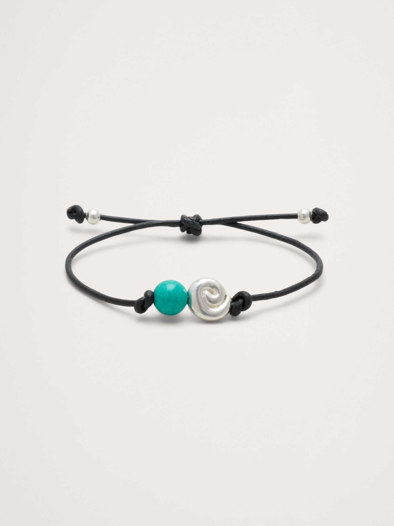 Image number 1 showing, Metallic Stone Cord Bracelet