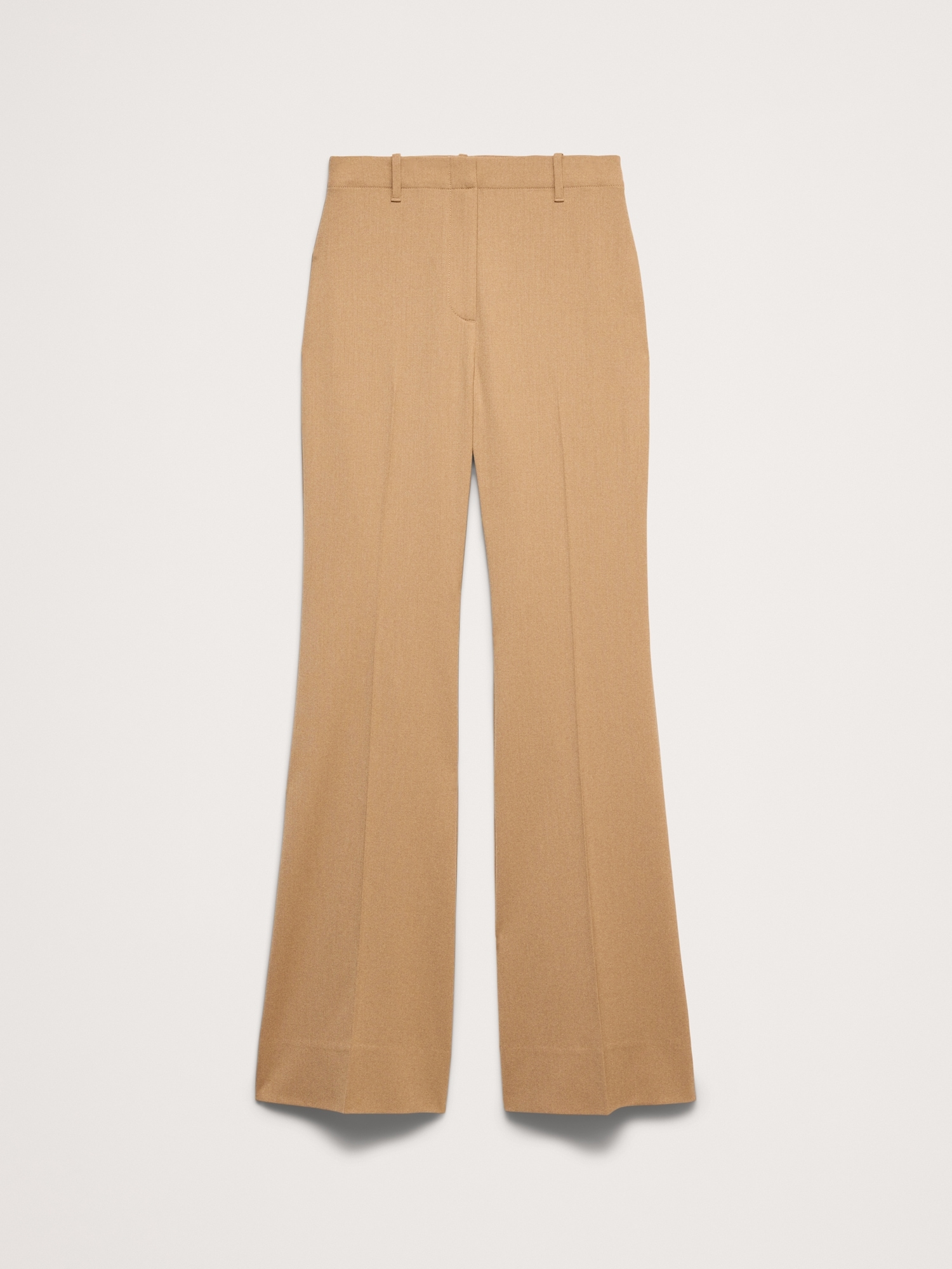 Image number 4 showing, High-Rise Flare Italian Lightweight Wool Pant