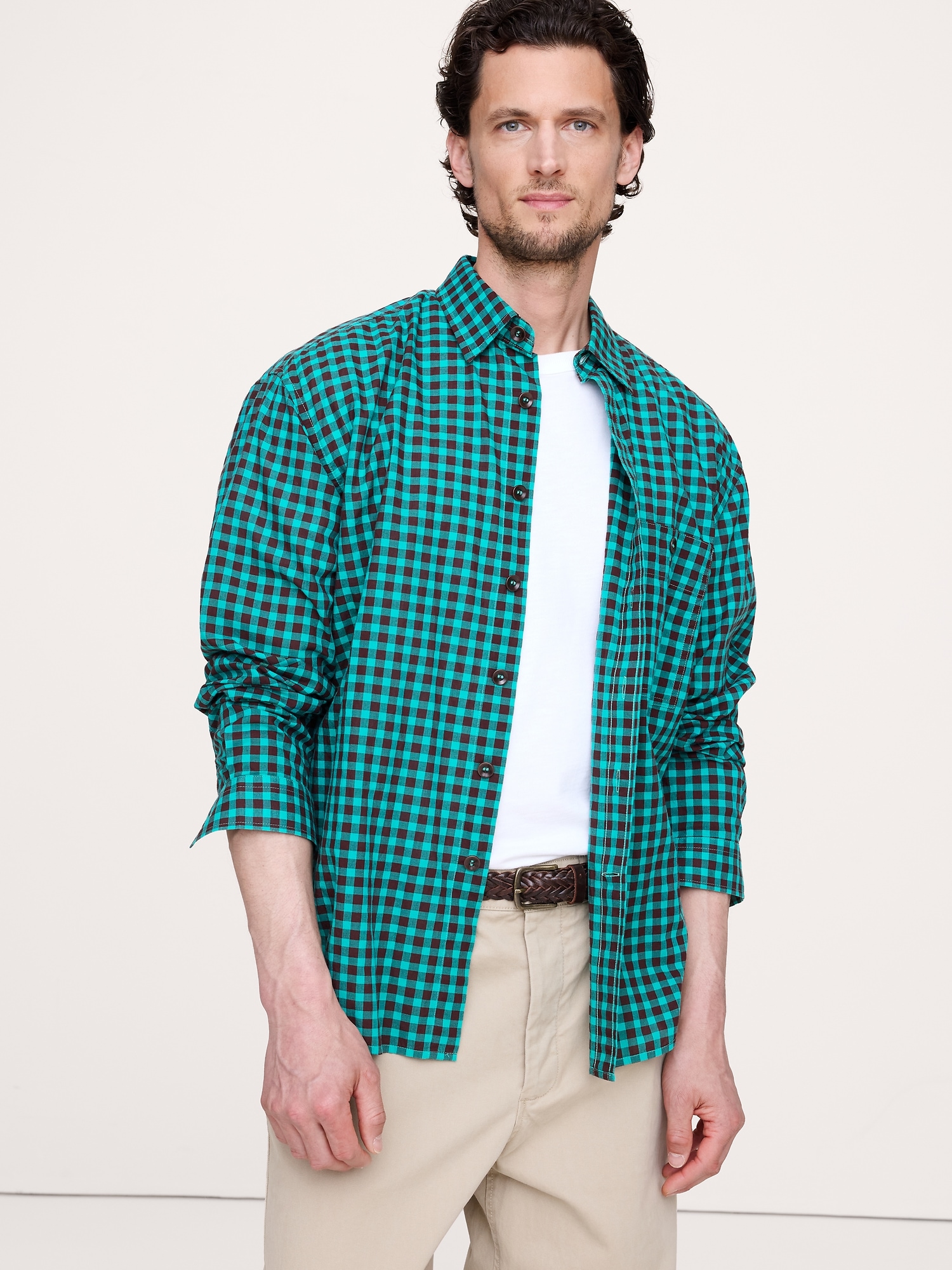 Image number 1 showing, Relaxed-Fit Summerweight Cotton Shirt