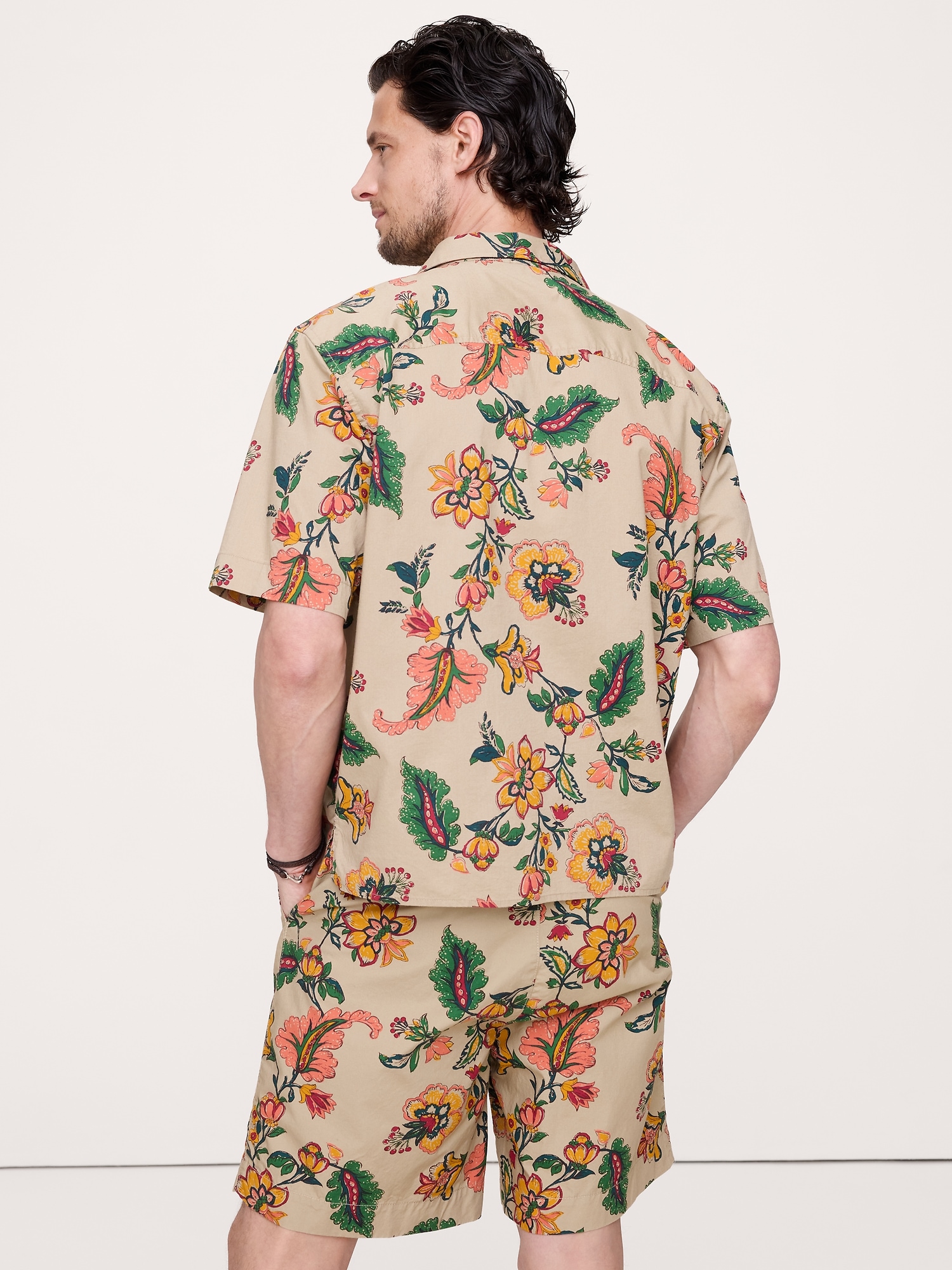 Image number 3 showing, Relaxed-Fit Cotton Poplin Resort Shirt