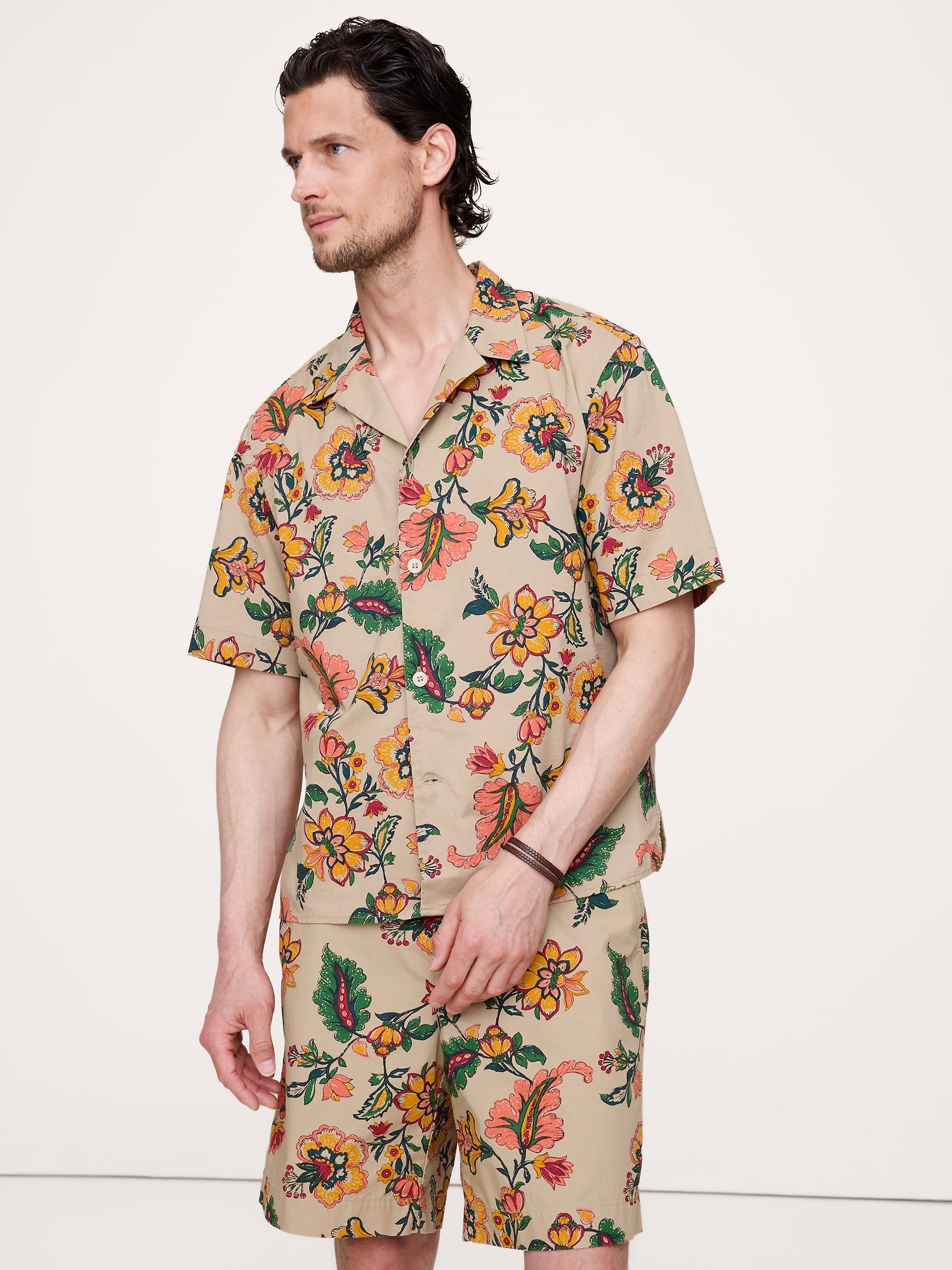 Image number 4 showing, Relaxed-Fit Cotton Poplin Resort Shirt