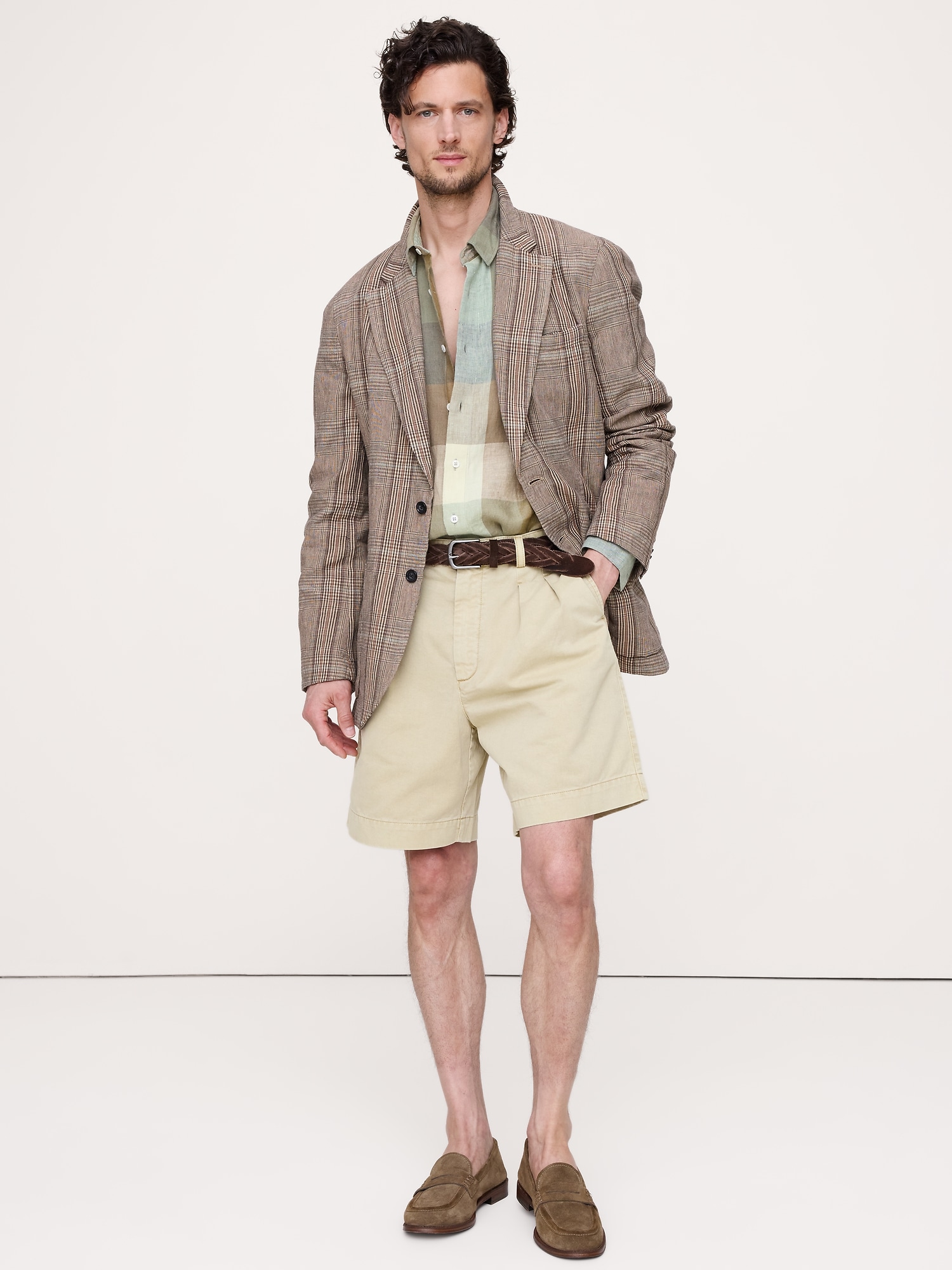 Image number 1 showing, Archive Reissue 8" Pleated Short