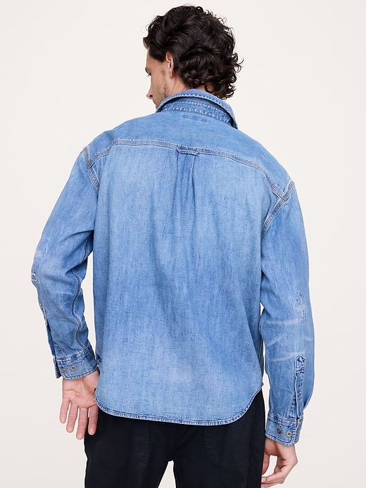 Relaxed-Fit Denim Shirt | Banana Republic