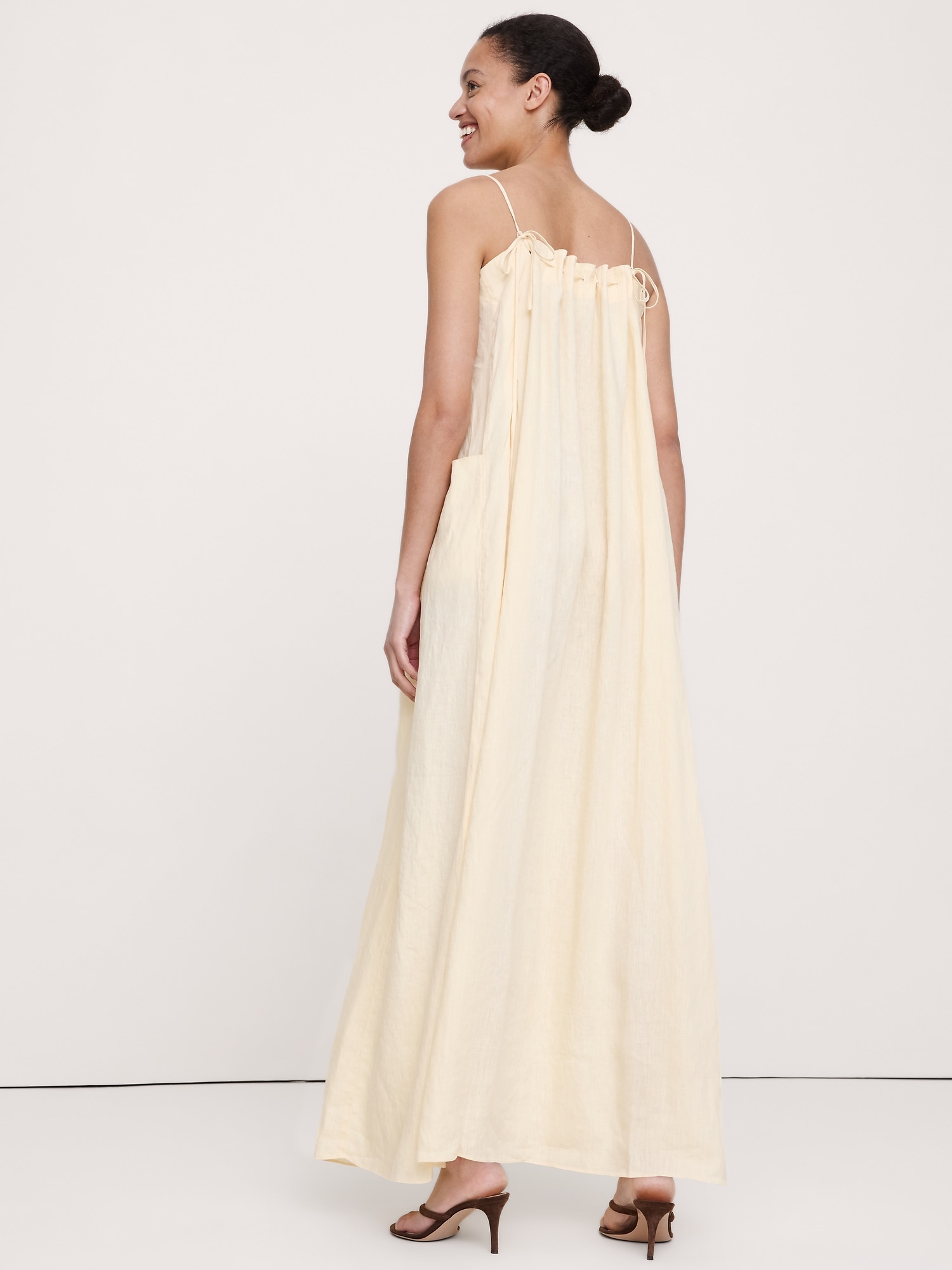 Image number 2 showing, Linen Trapeze Dress