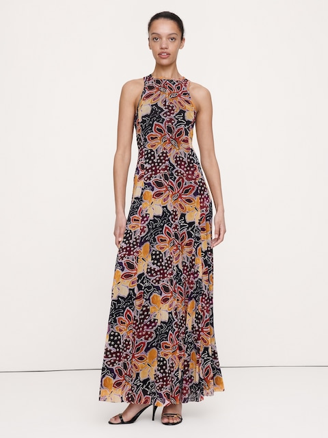Mesh Tank Maxi Dress