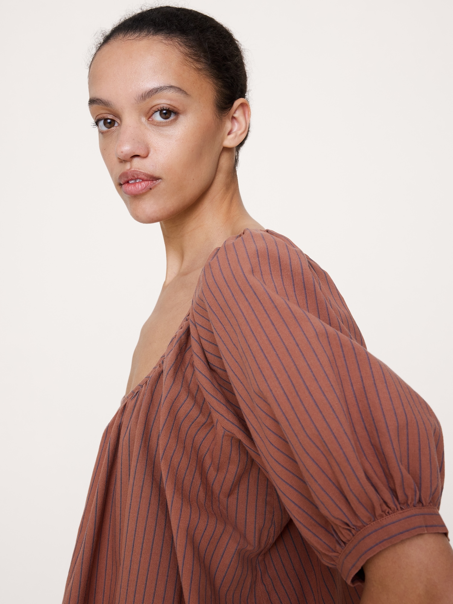 Image number 3 showing, Breezy Cotton Scoop-Neck Top