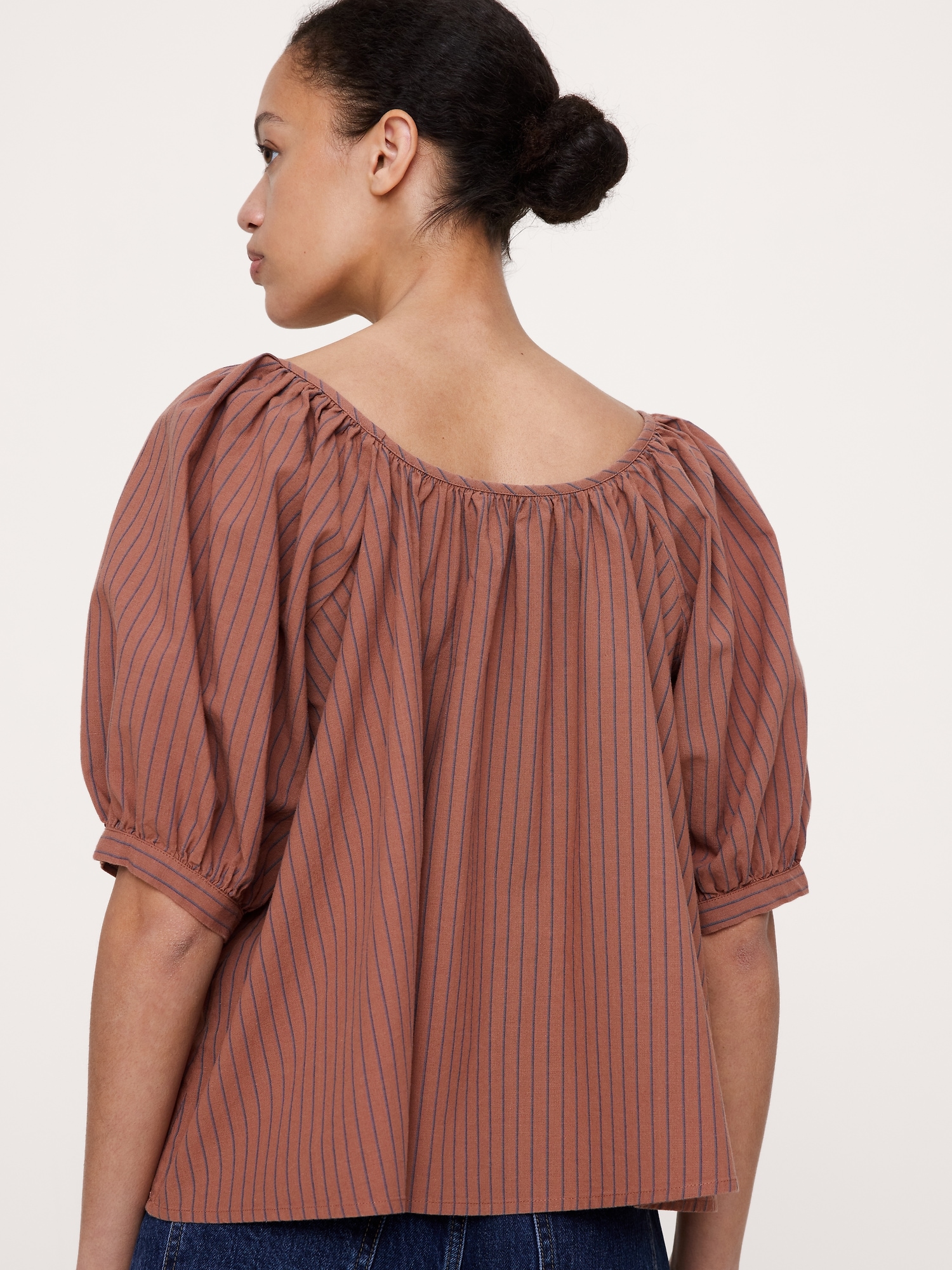 Image number 2 showing, Breezy Cotton Scoop-Neck Top
