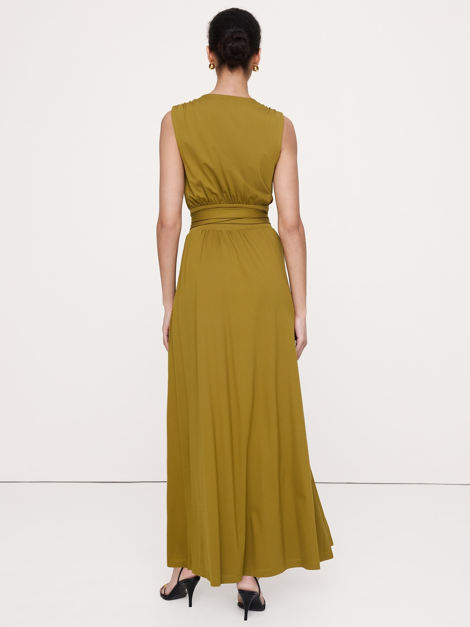 Image number 3 showing, Knit Wrap Maxi Dress
