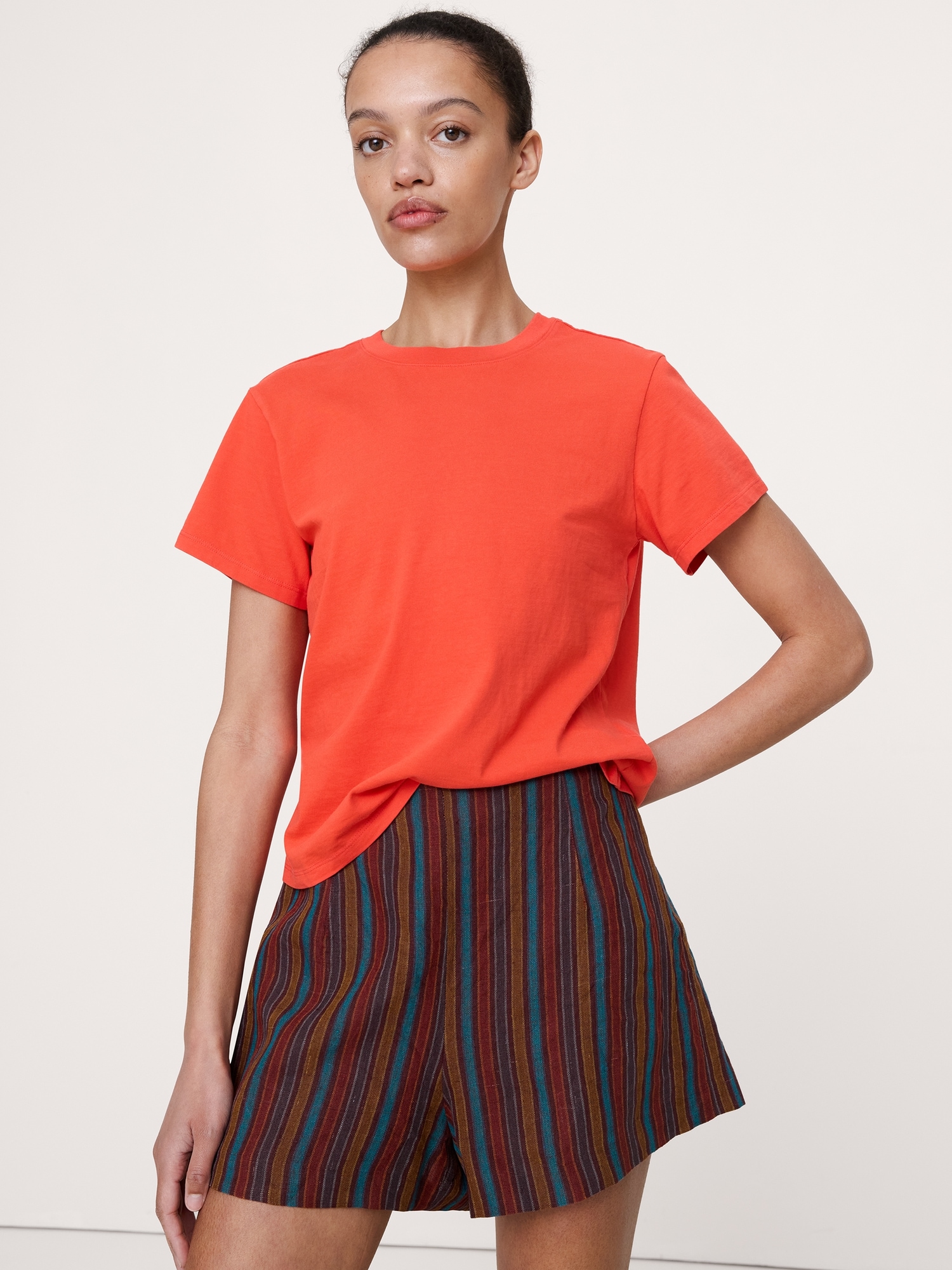 Image number 1 showing, Vintage Cotton Crew-Neck T-Shirt