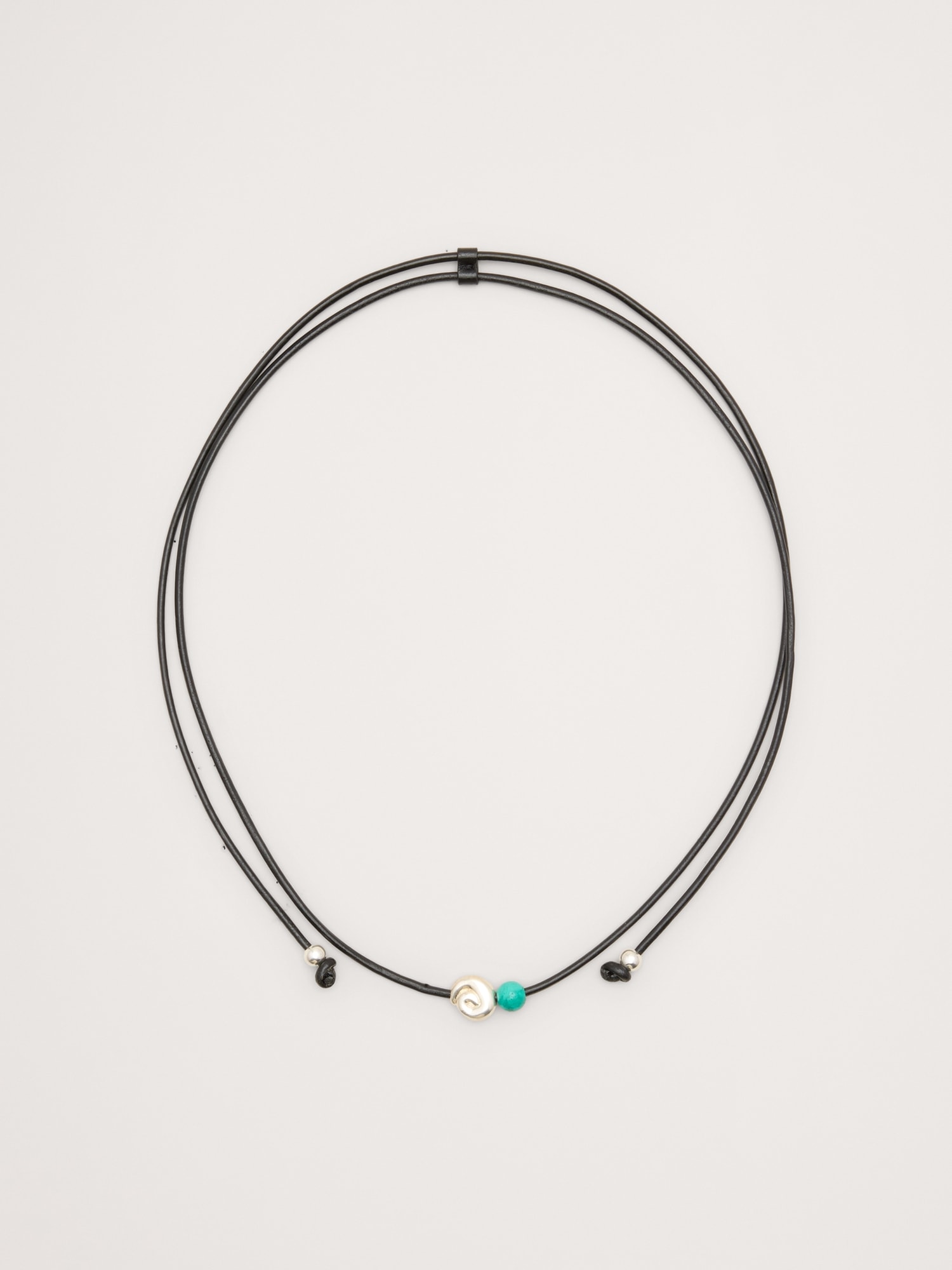 Image number 1 showing, Metallic Stone Cord Necklace