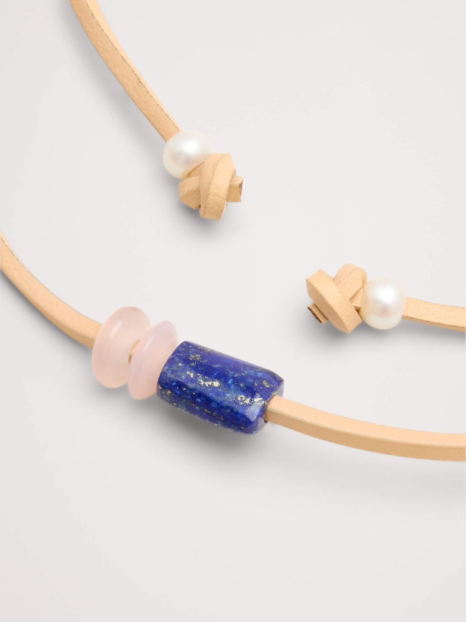 Женское колье Banana Republic Lapis Cord, цвет: Синий — фото 3