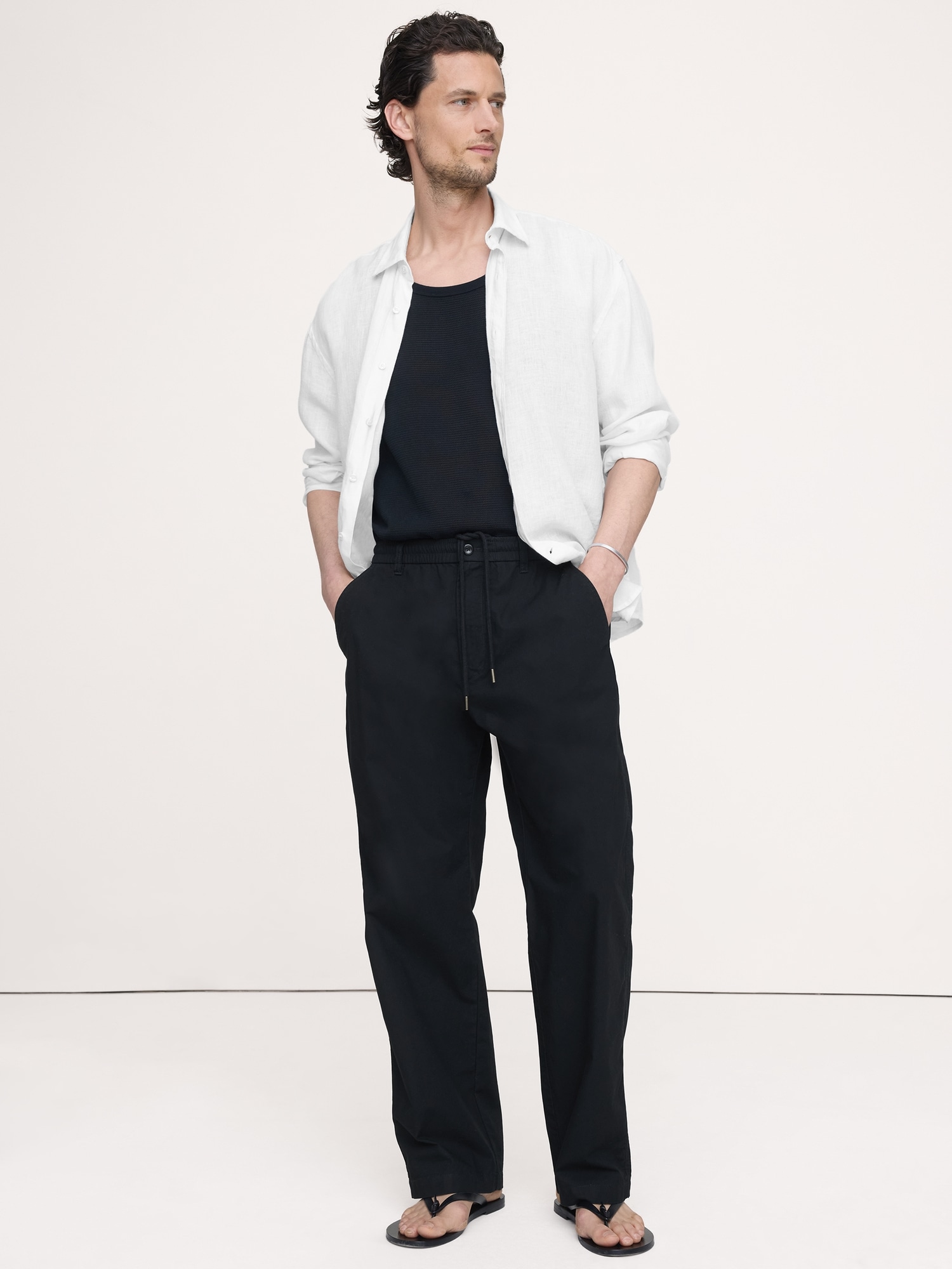 Image number 1 showing, Relaxed Lightweight Cotton Pant