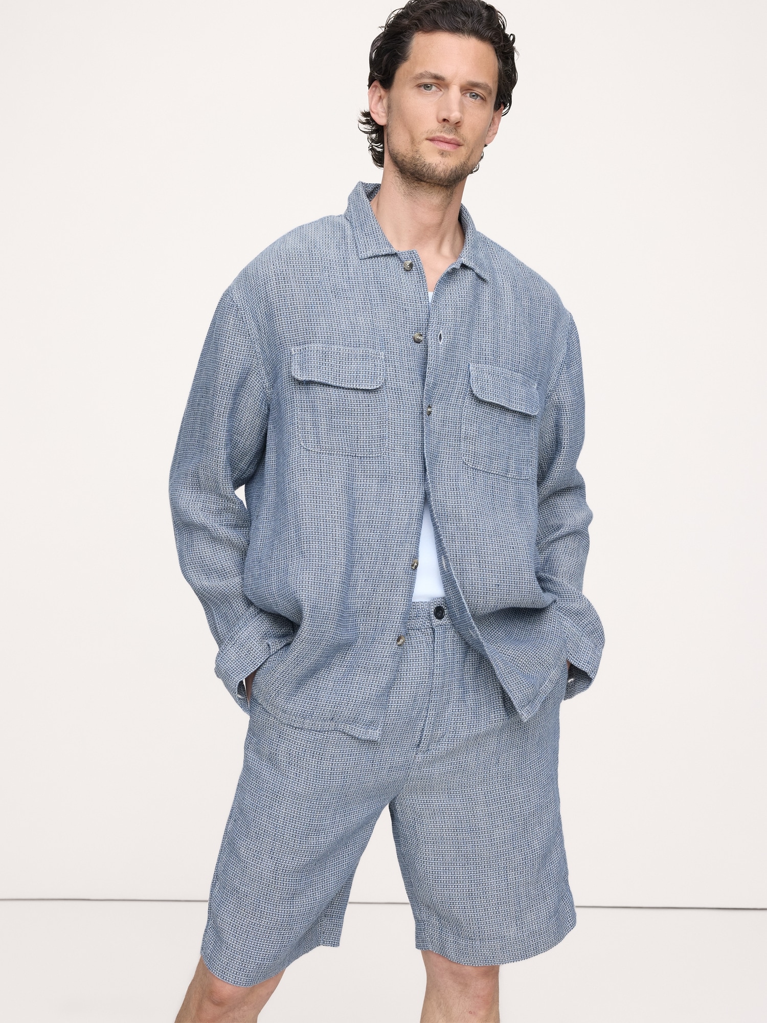 Image number 1 showing, Relaxed-Fit Linen Resort Shirt