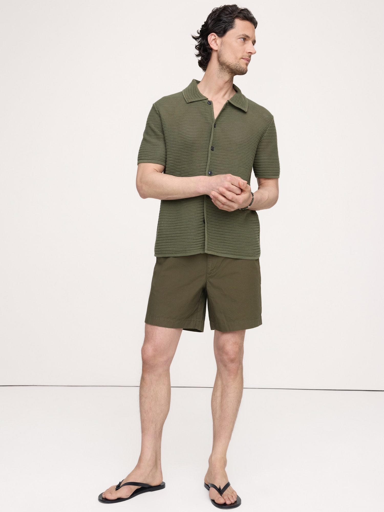 Image number 1 showing, The Weekender 7" Pull-On Short in Cotton