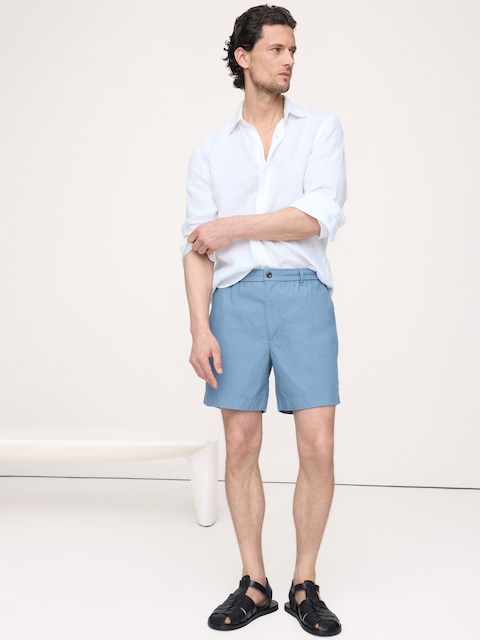 The Weekender 7" Pull-On Short in Cotton